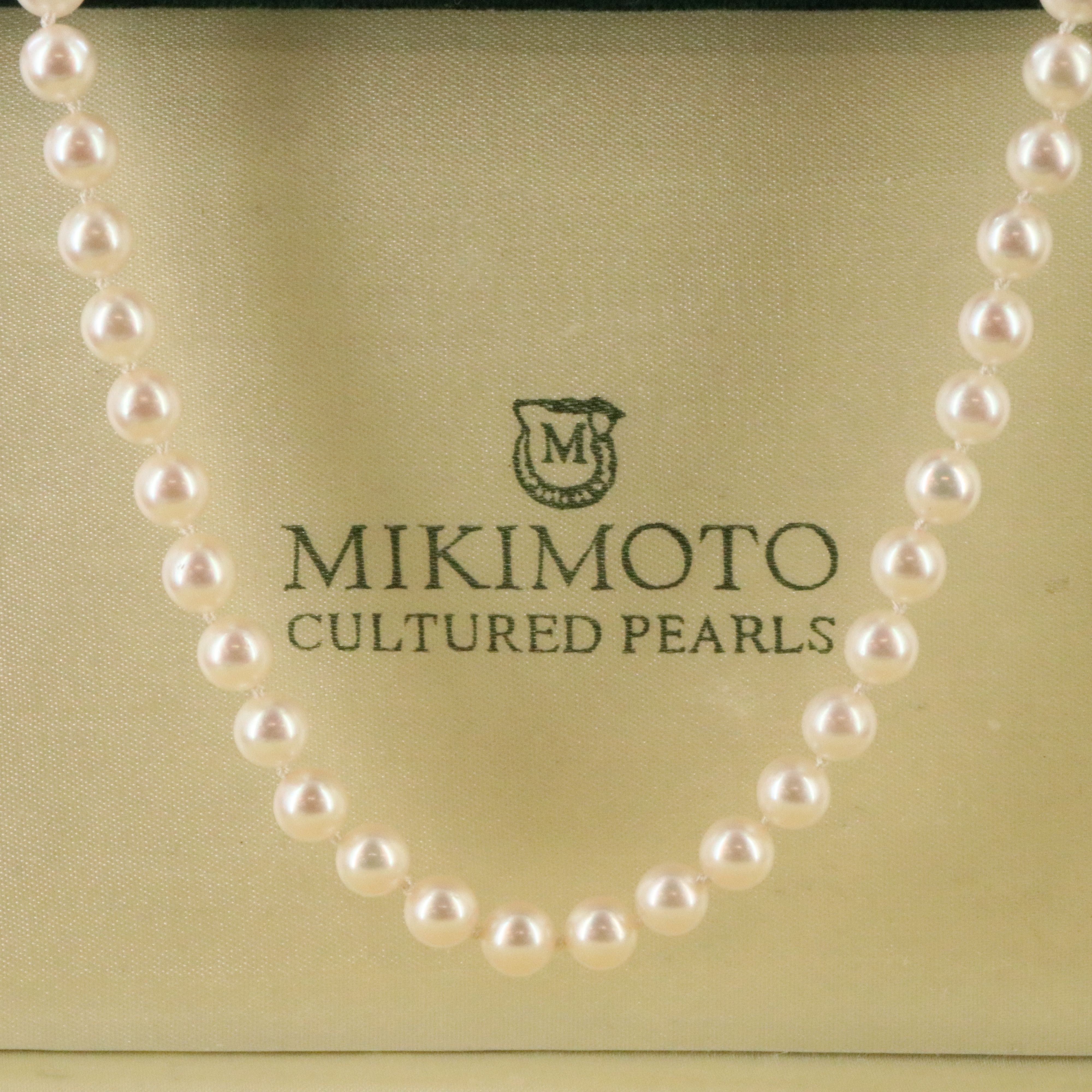 Mikimoto Pearl Matinee Length Necklace with Sterling Clasp