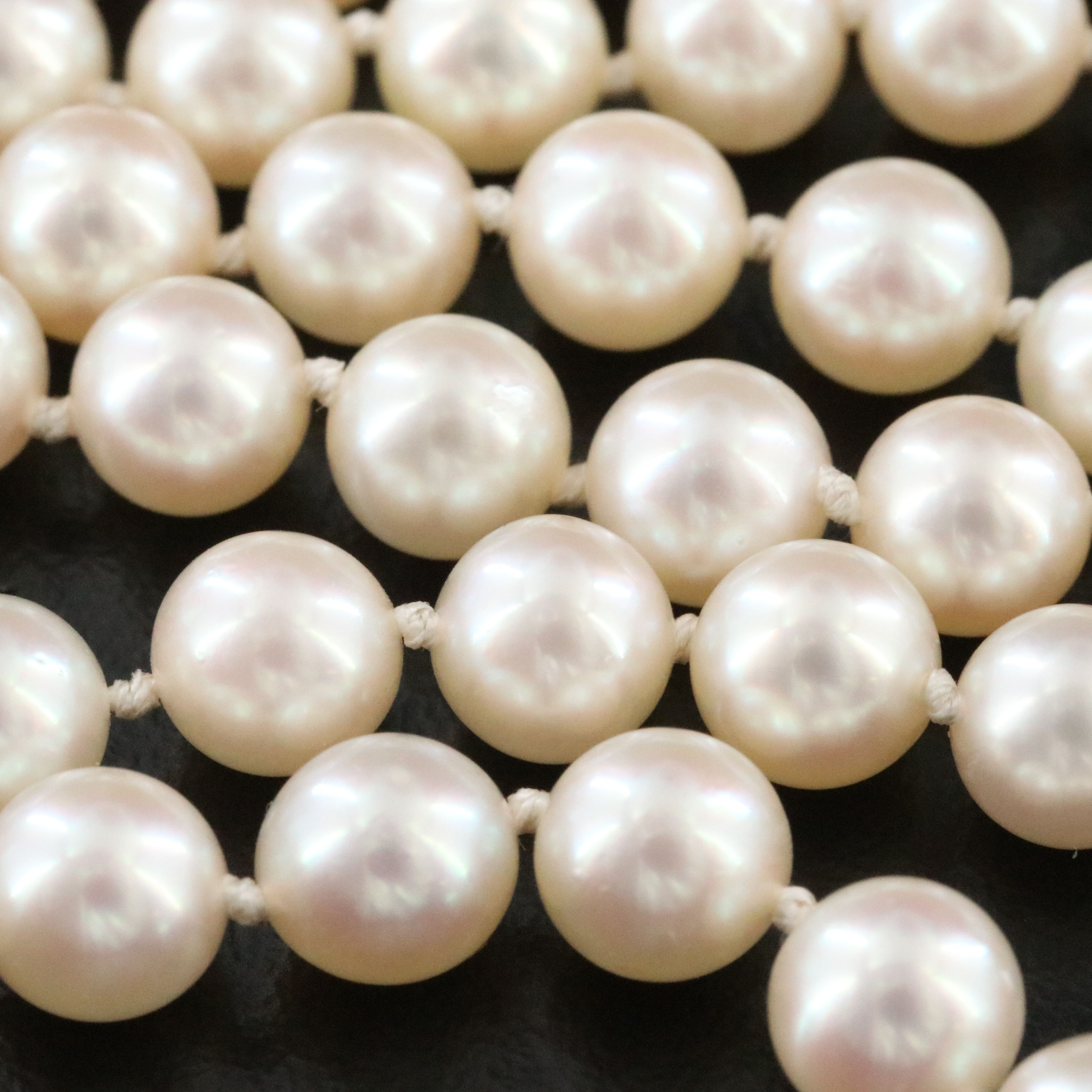 Mikimoto Pearl Matinee Length Necklace with Sterling Clasp