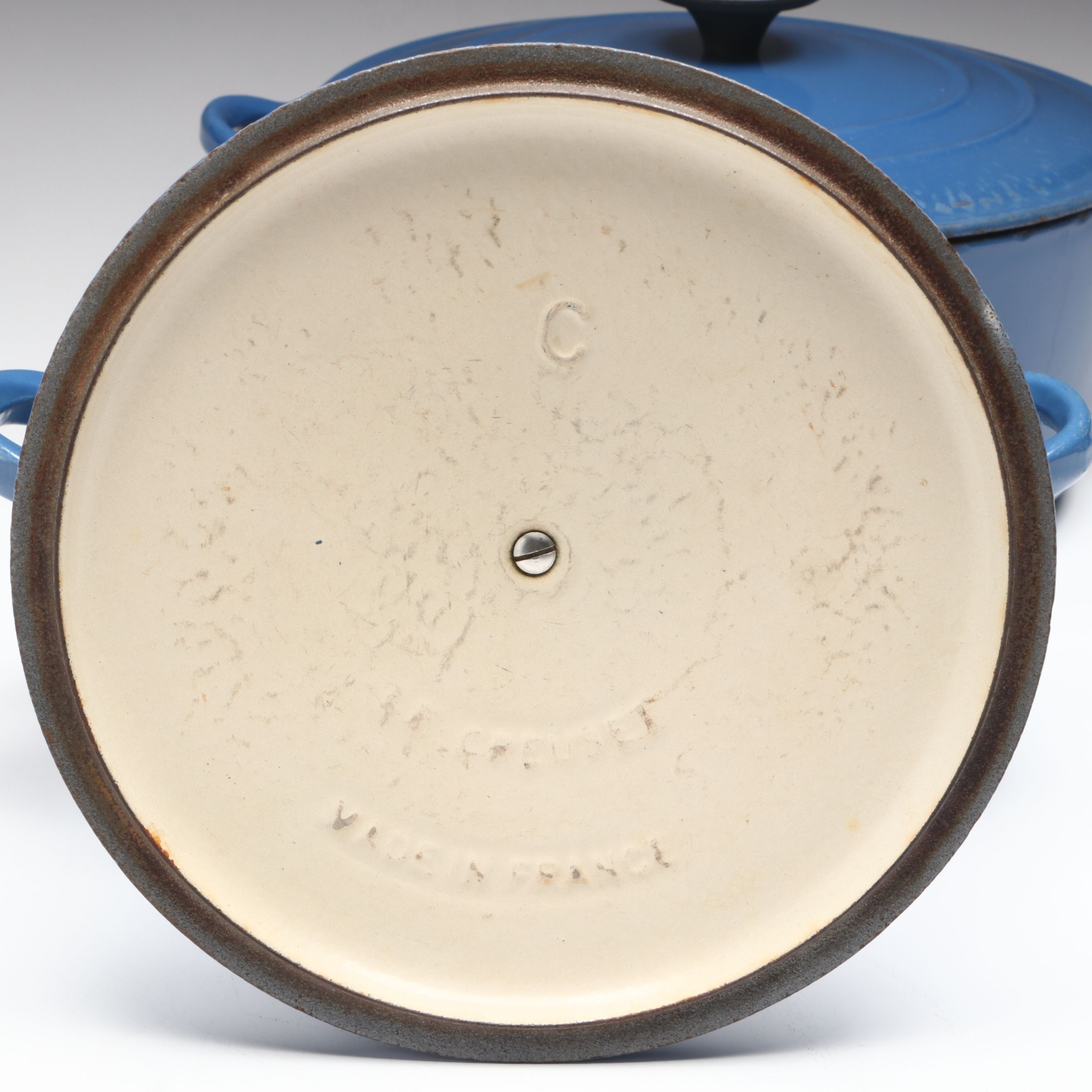 Le Creuset Blue Enamel Dutch Ovens