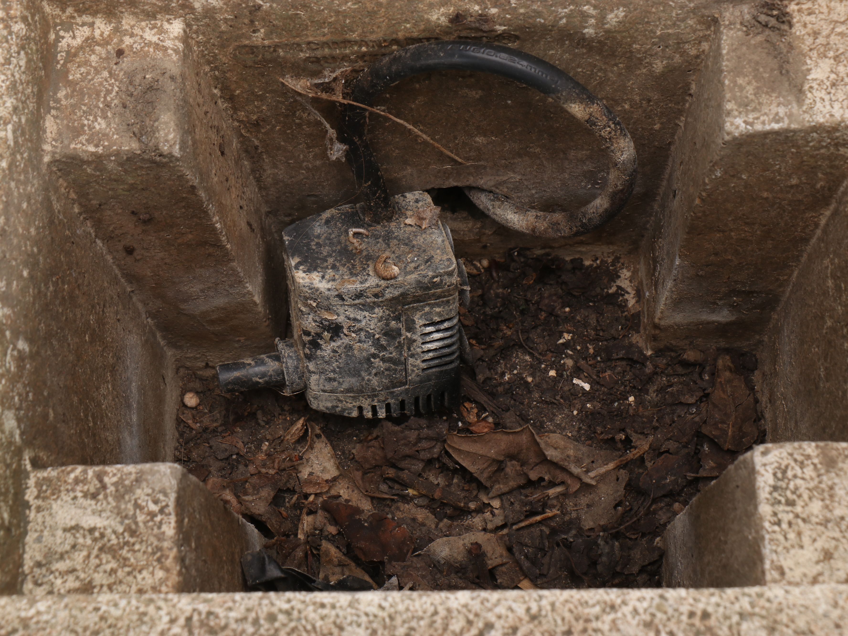 Concrete Bust Outdoor Fountain | EBTH