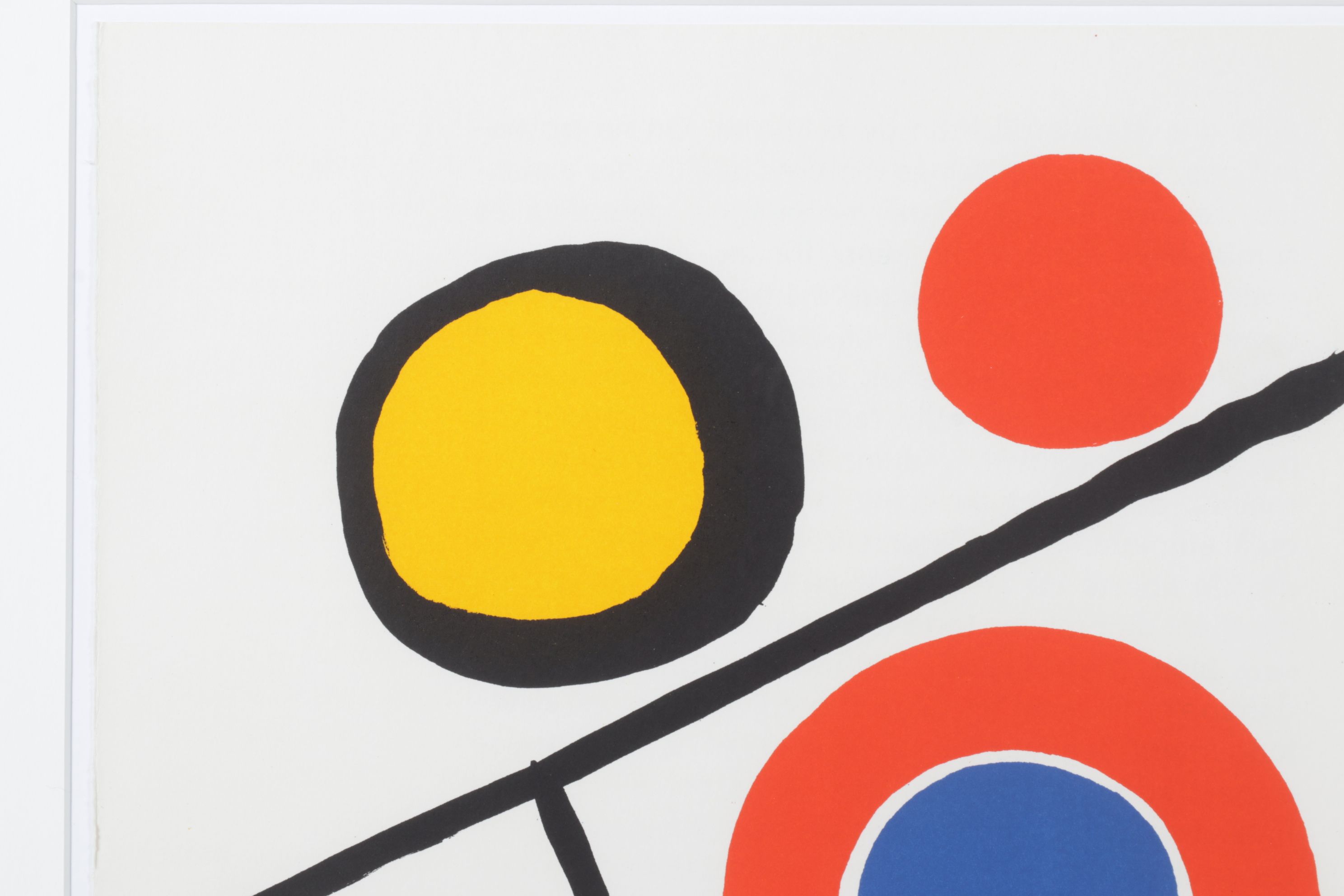 Alexander Calder Lithograph with Concentric Circles for "Derrière le Miroir"