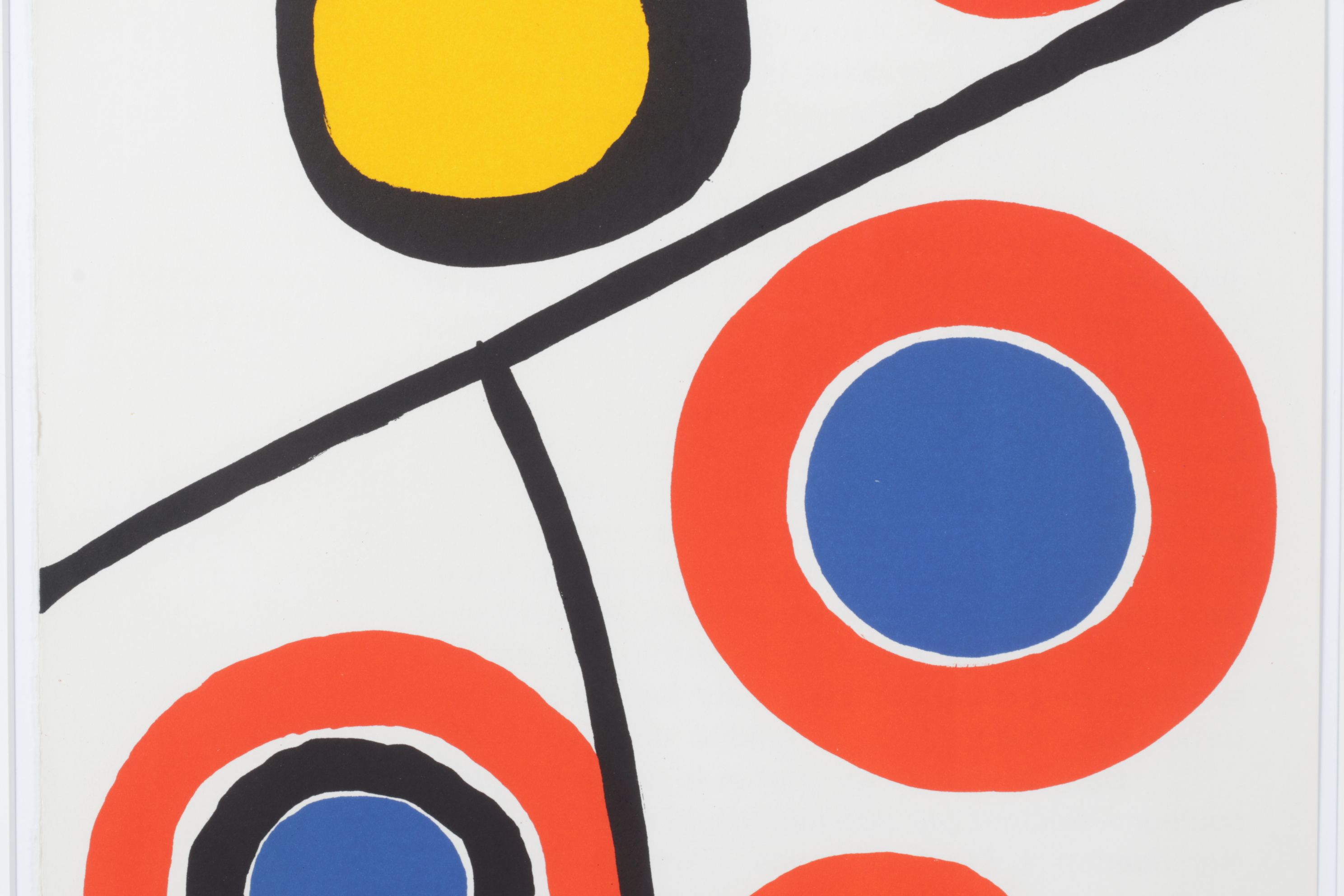 Alexander Calder Lithograph with Concentric Circles for "Derrière le Miroir"