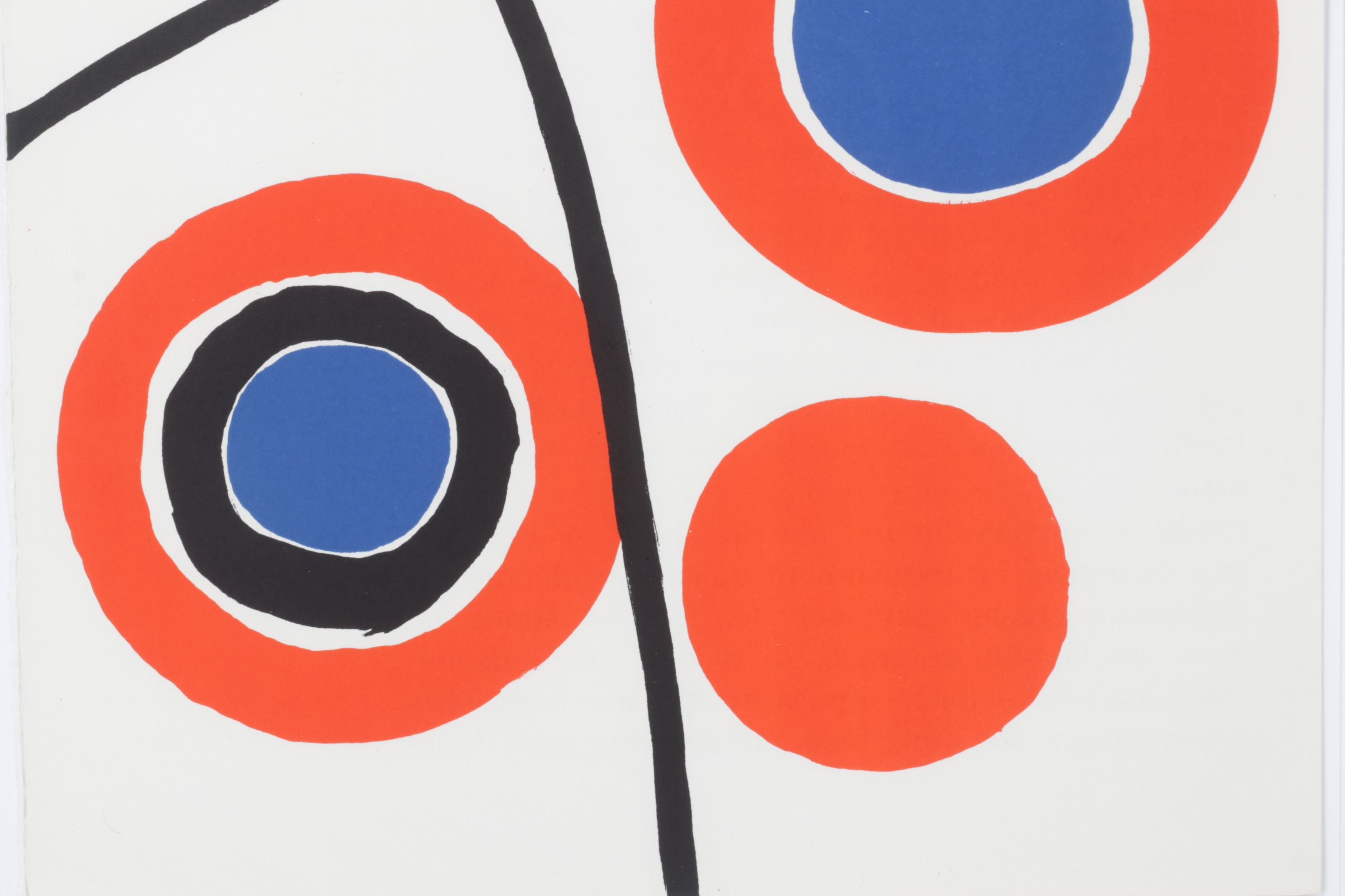 Alexander Calder Lithograph with Concentric Circles for "Derrière le Miroir"