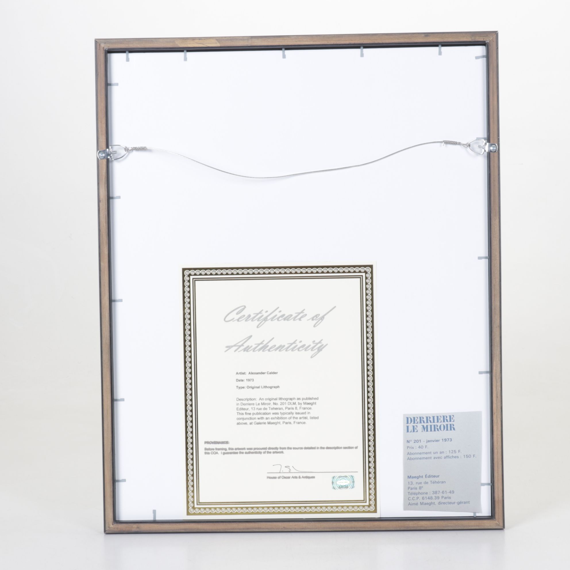 Alexander Calder Lithograph with Concentric Circles for "Derrière le Miroir"