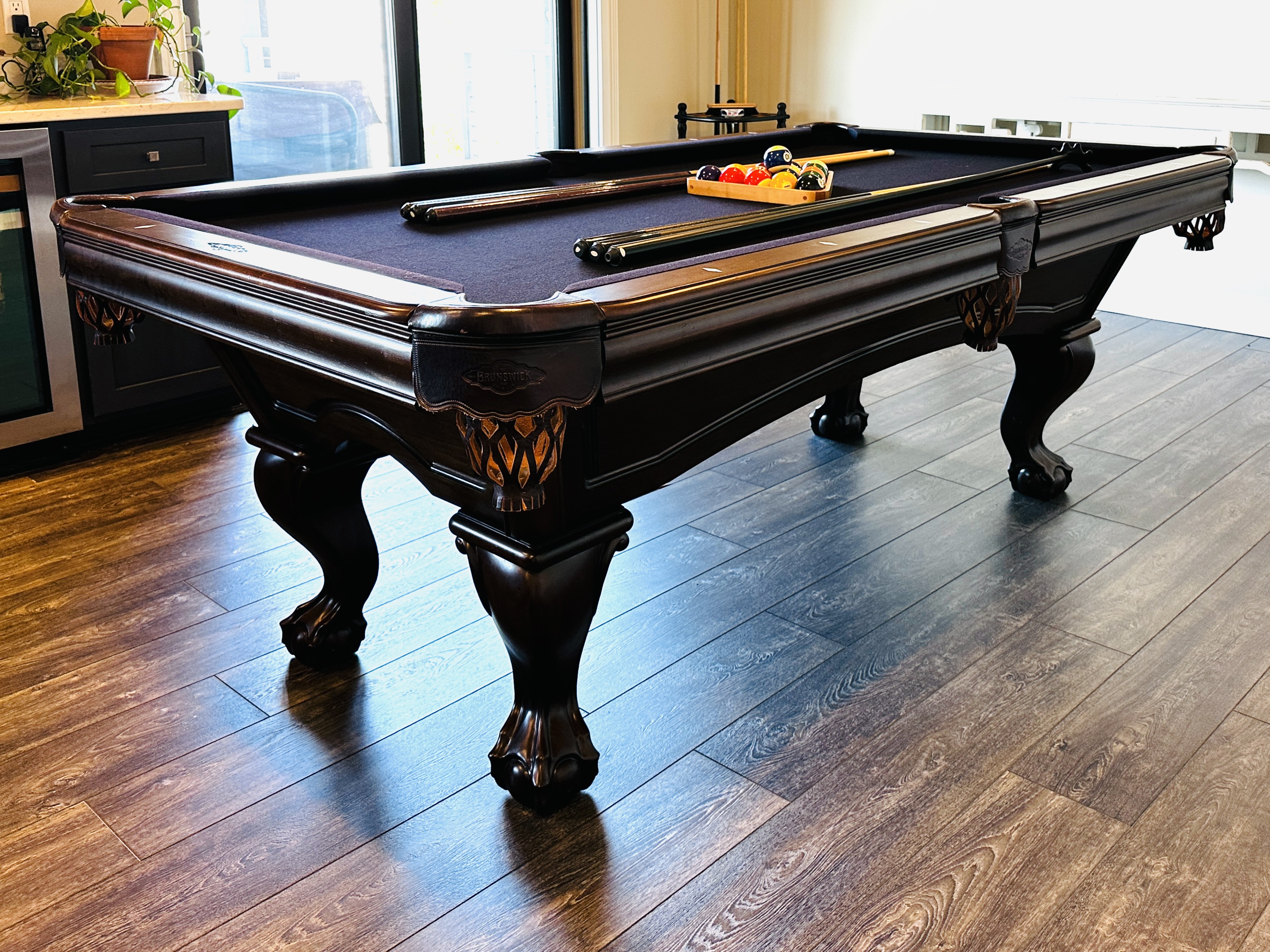 Brunswick Billiards Pool Table, Killerspin Ping-Pong Table Top and Accessories