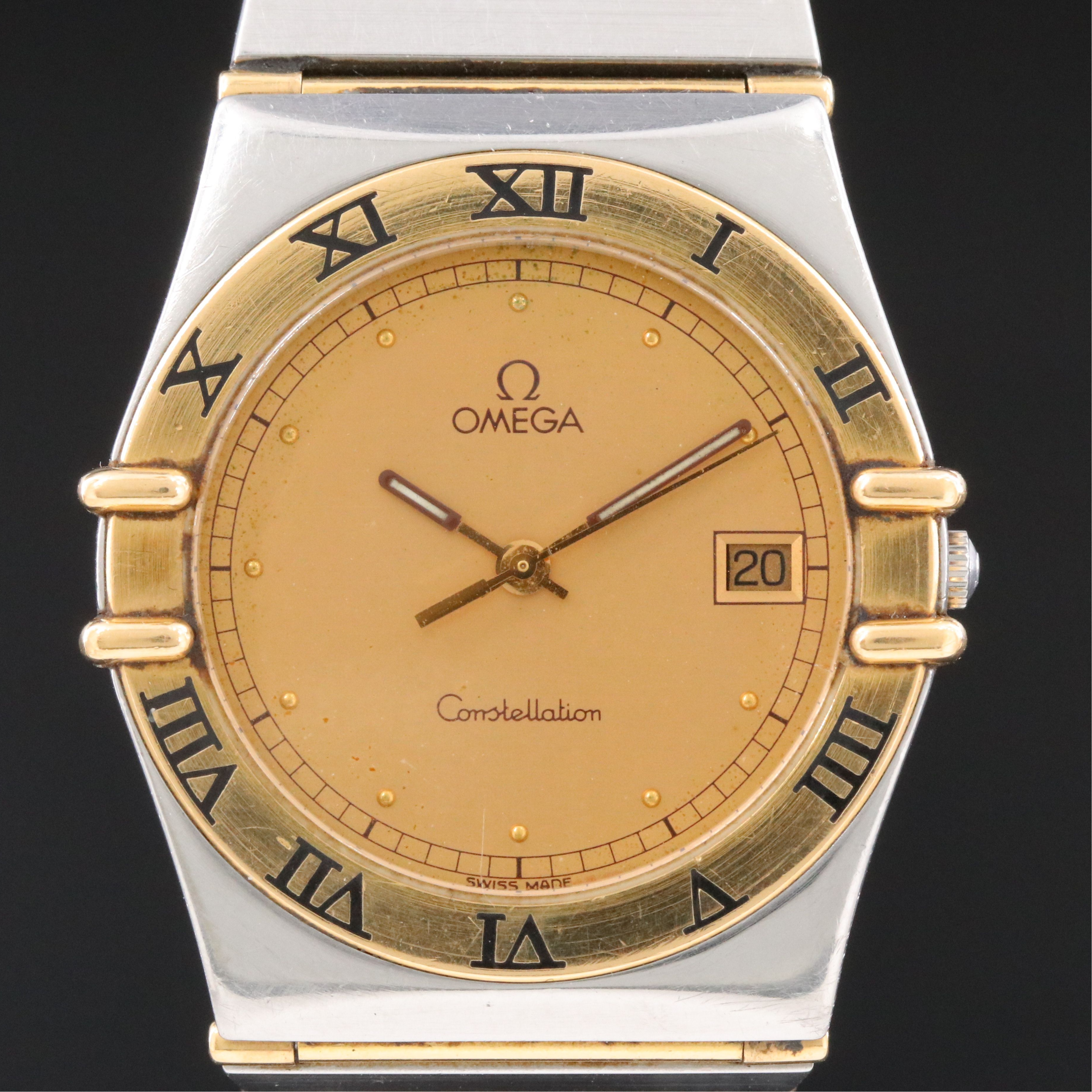 Omega Constellation Manhattan 18K & Steel Vintage Watch