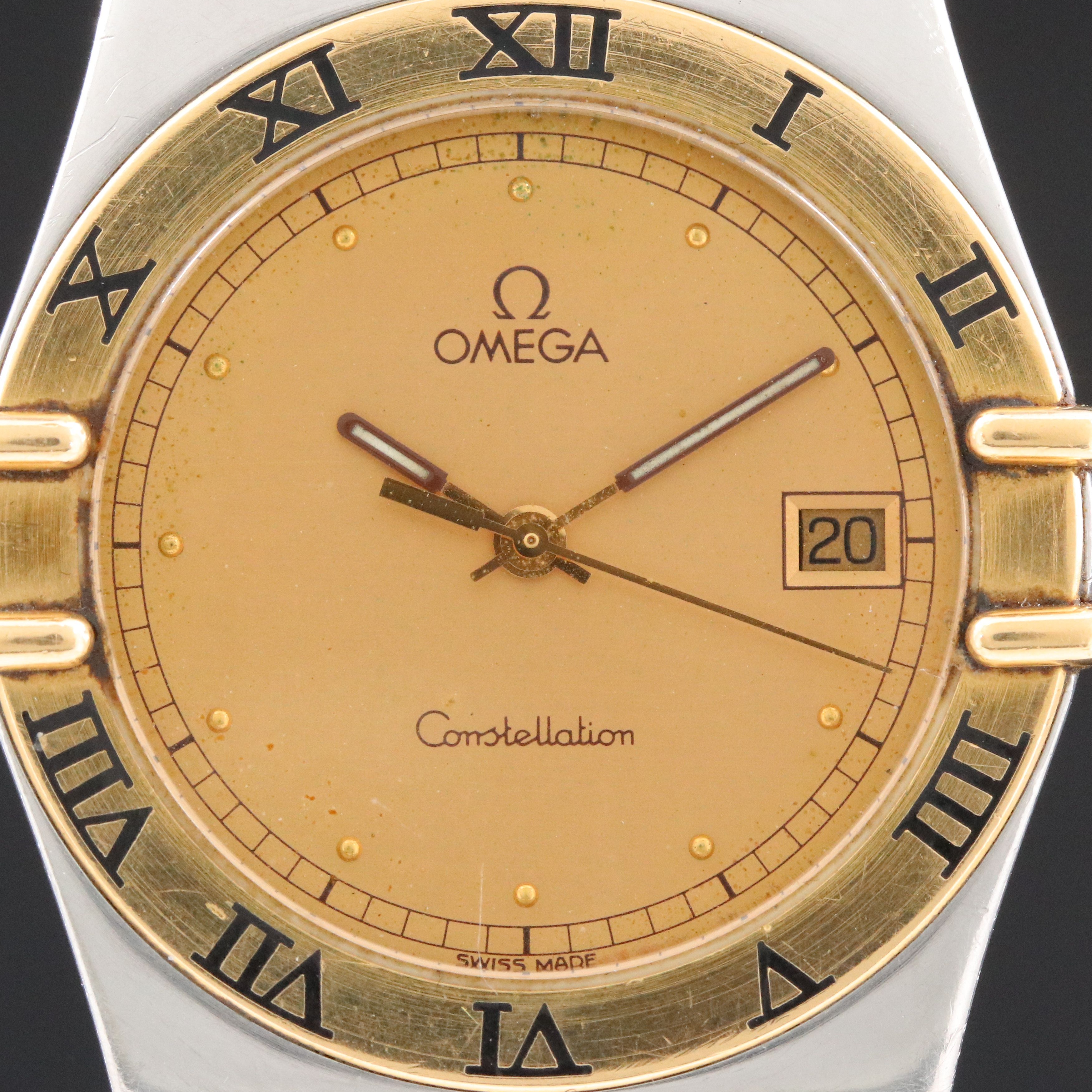 Omega Constellation Manhattan 18K & Steel Vintage Watch
