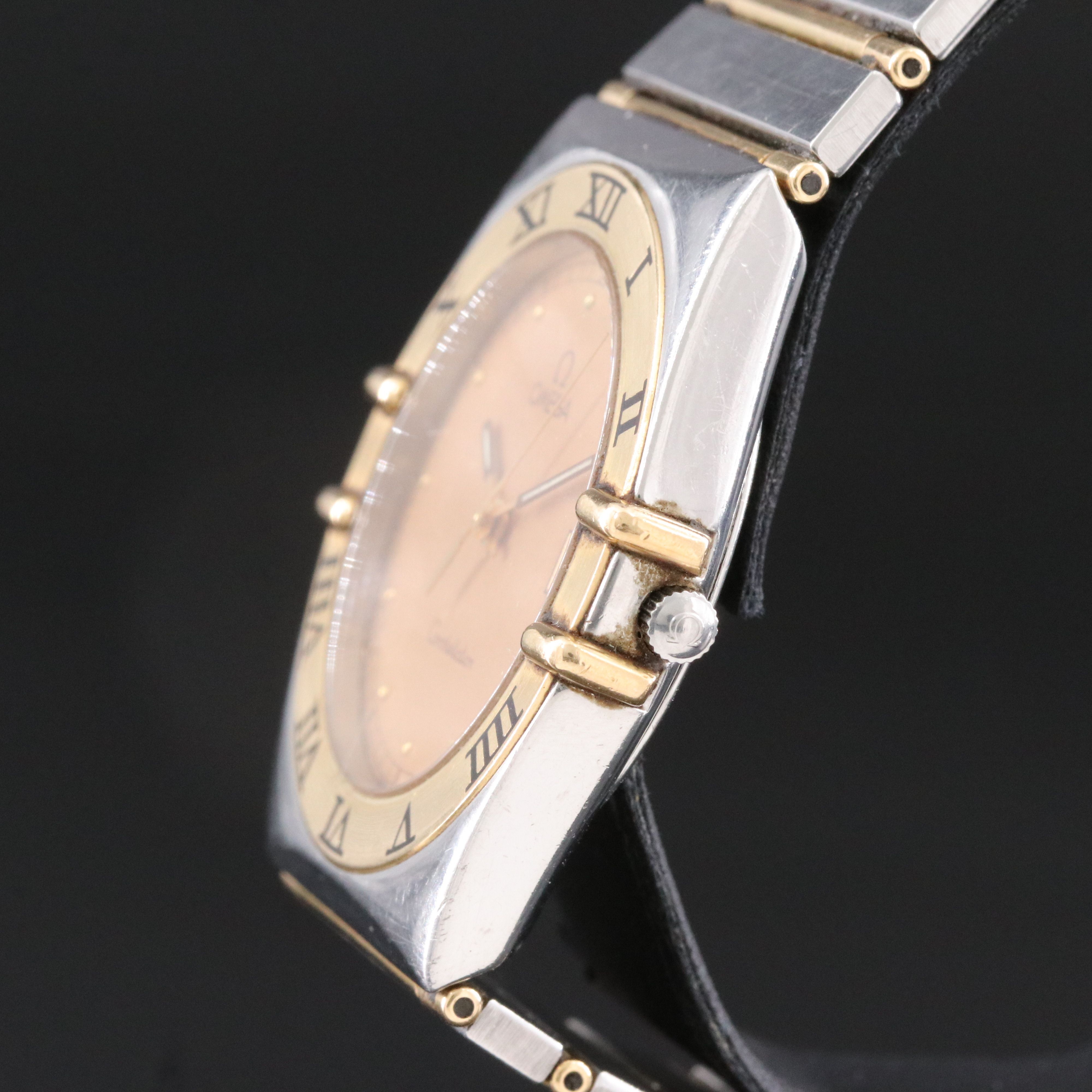 Omega Constellation Manhattan 18K & Steel Vintage Watch