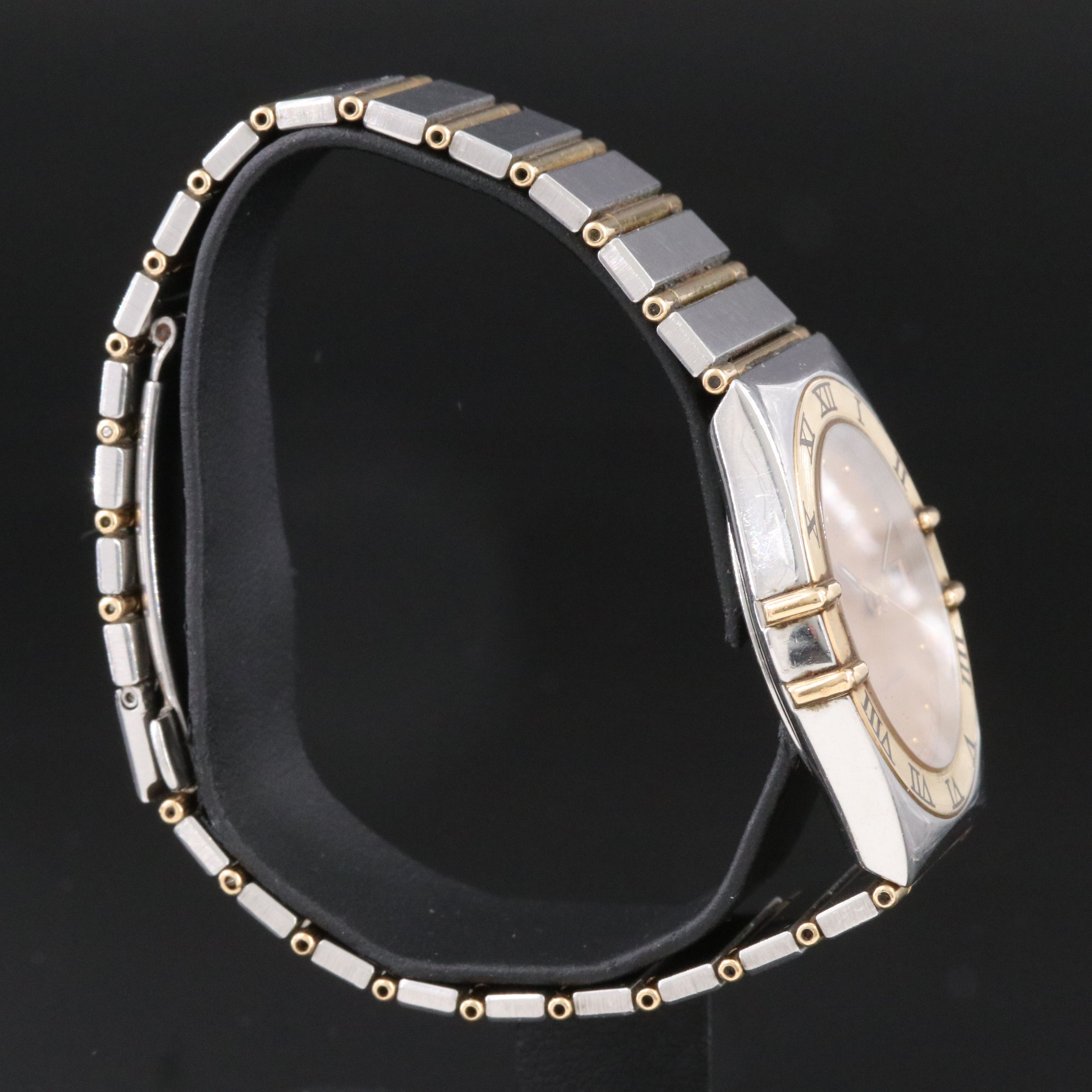 Omega Constellation Manhattan 18K & Steel Vintage Watch