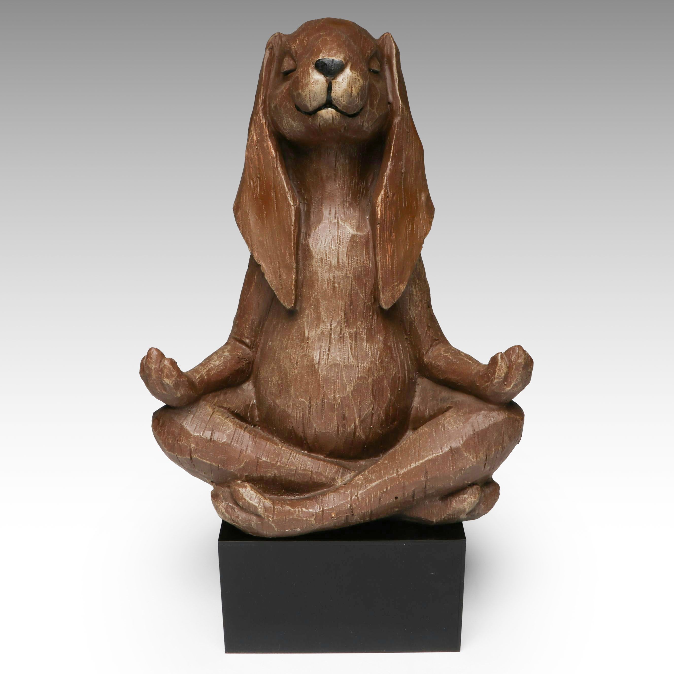 Meditating Rabbit on Stand