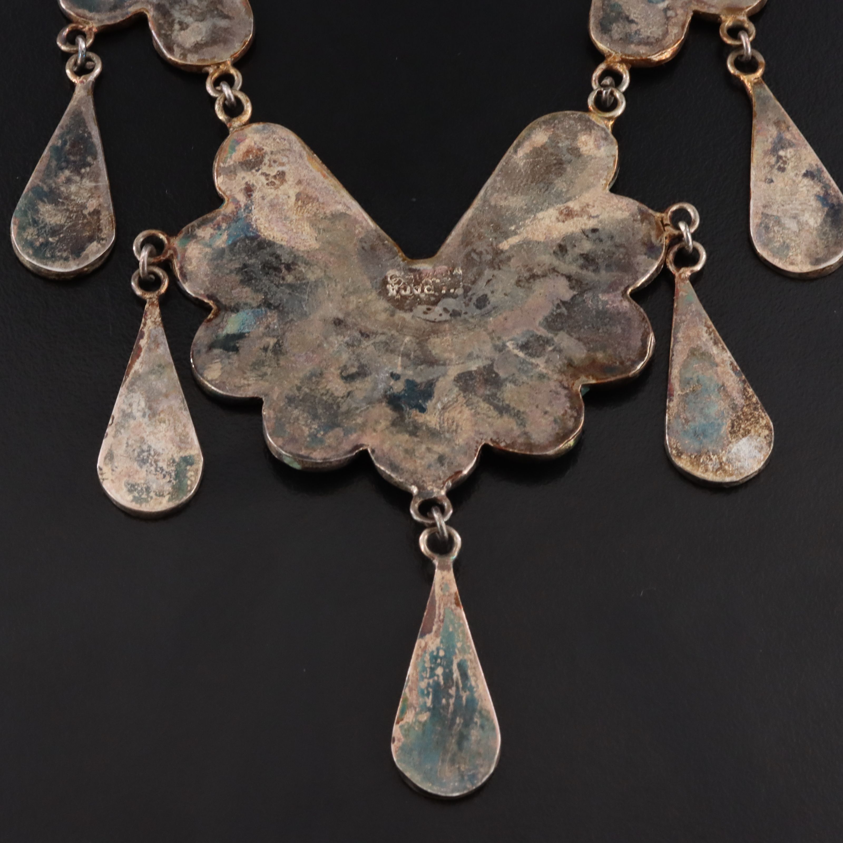 Mexican Chip Stone Inlay Necklace