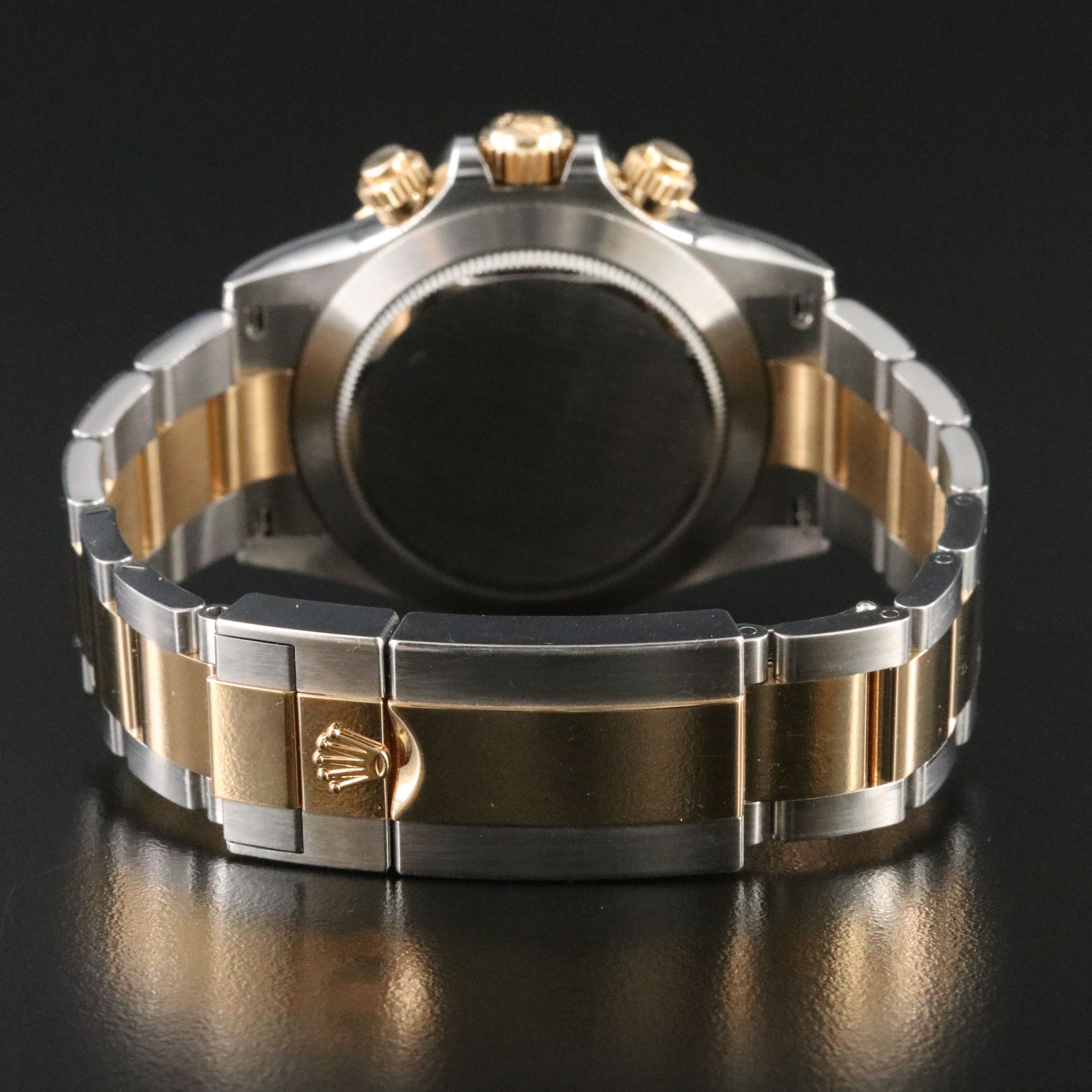 Rolex Cosmograph Daytona Two Tone Factory Diamond Black Dial Watch