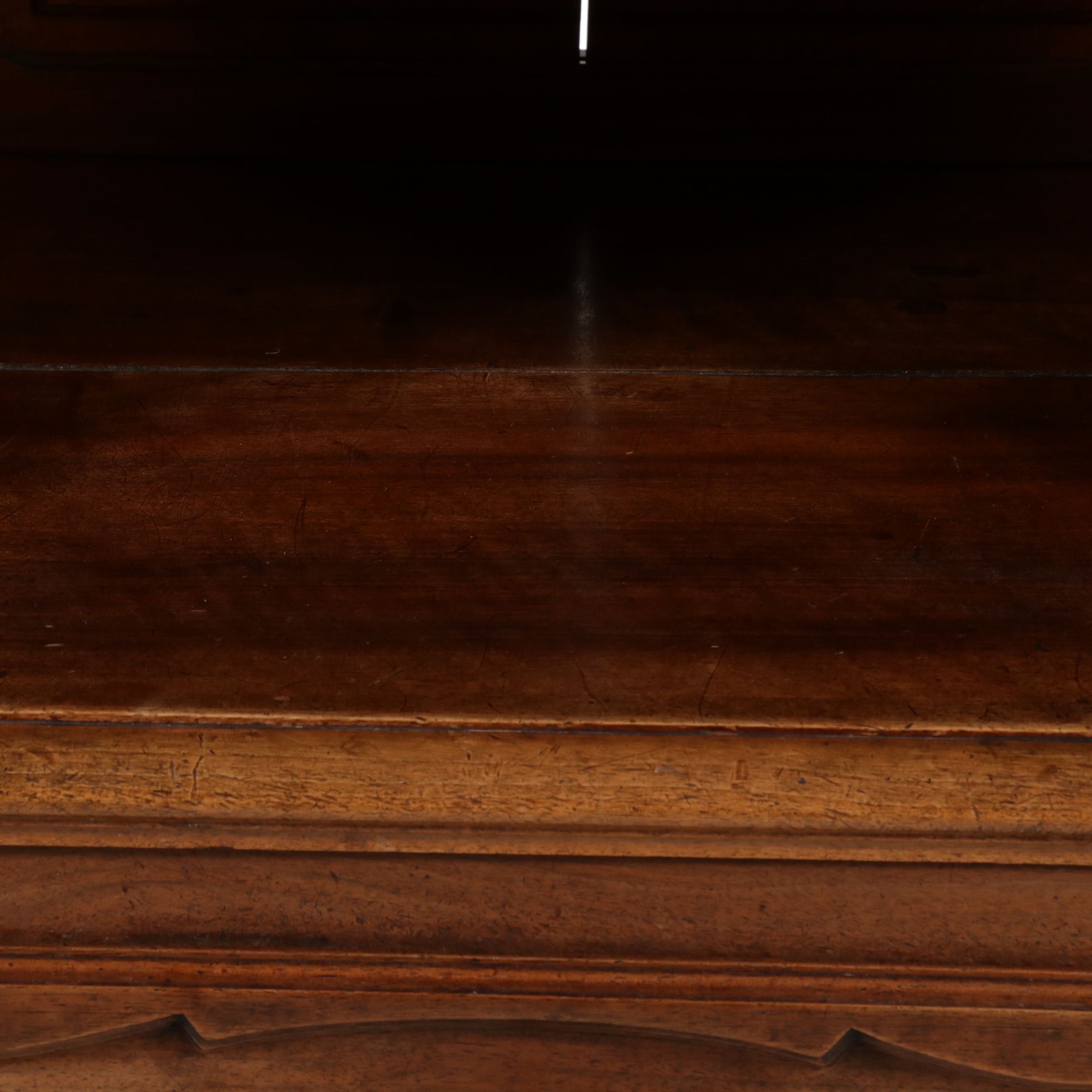 French Provincial Style Carved Walnut Buffet à Deux Corps, Mid to Late 19th C.