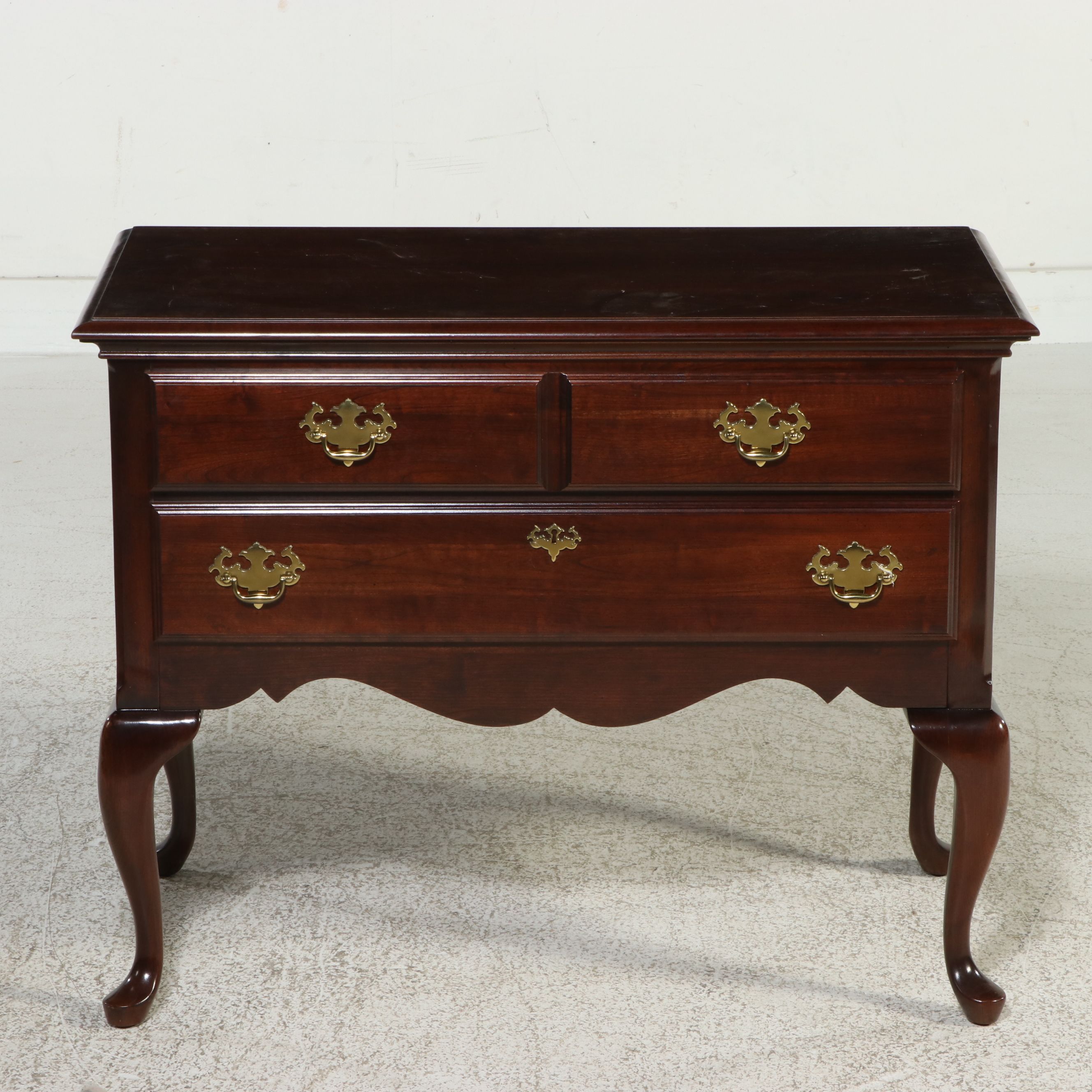 Kincaid Furniture Queen Anne Style Mahogany Highboy