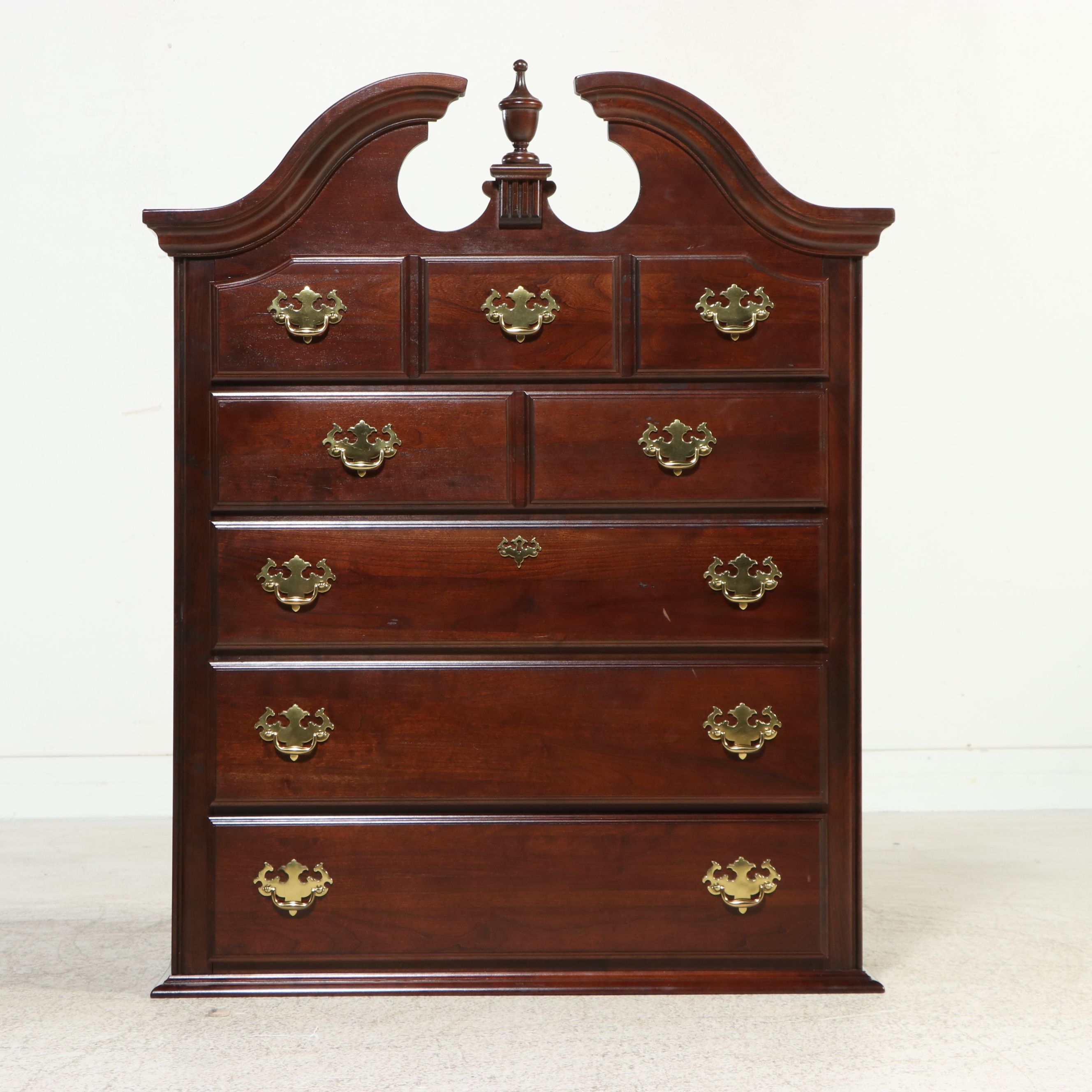 Kincaid Furniture Queen Anne Style Mahogany Highboy