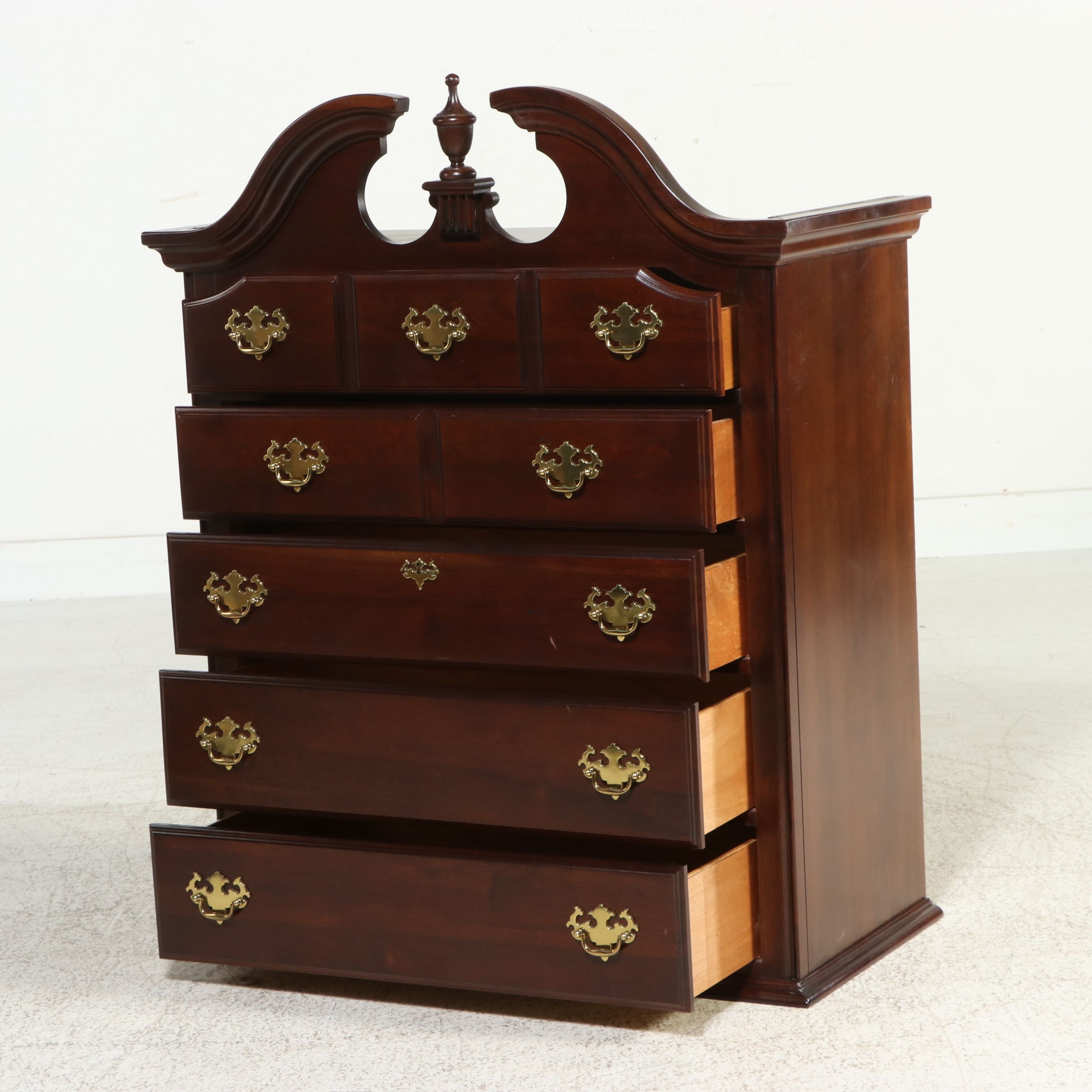 Kincaid Furniture Queen Anne Style Mahogany Highboy