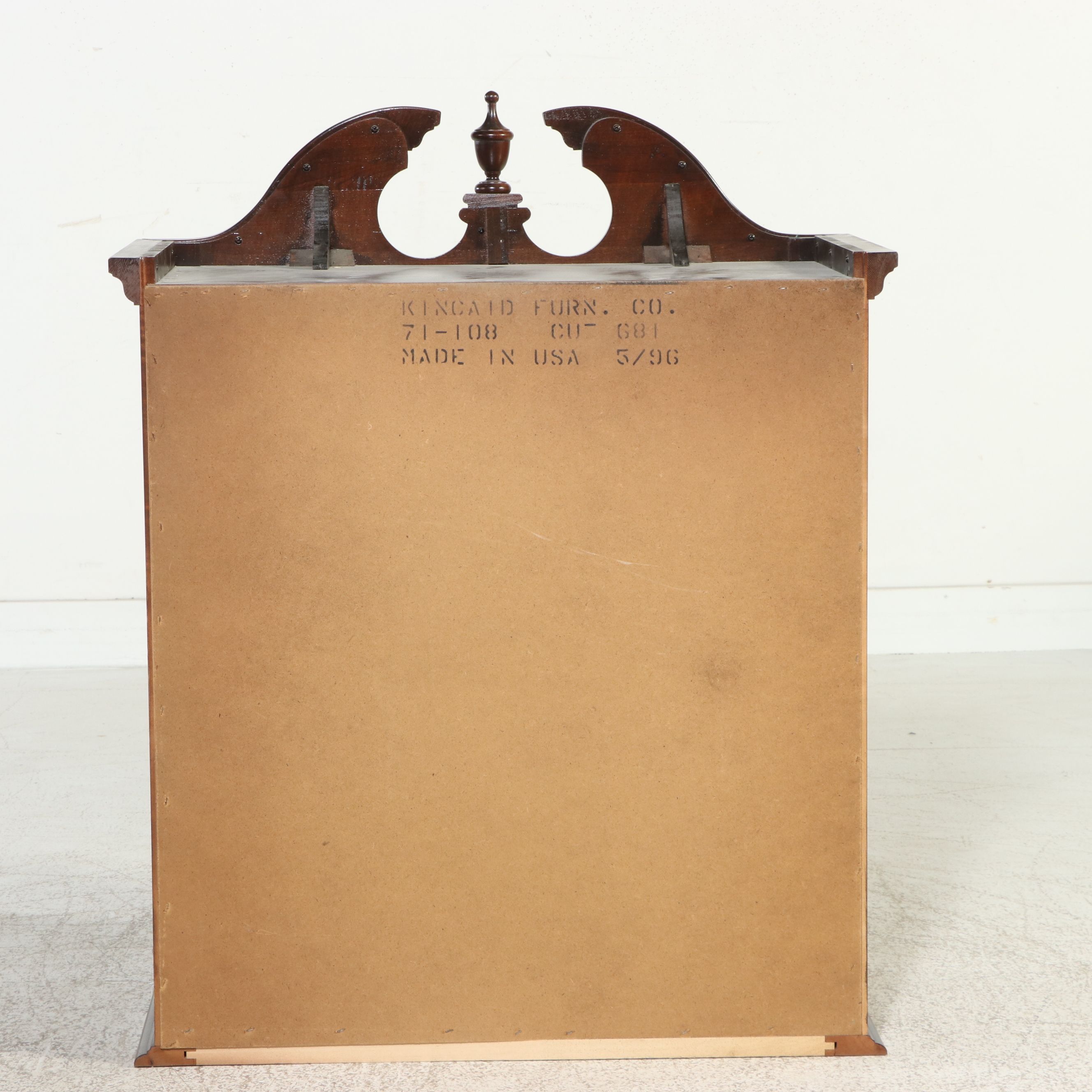 Kincaid Furniture Queen Anne Style Mahogany Highboy