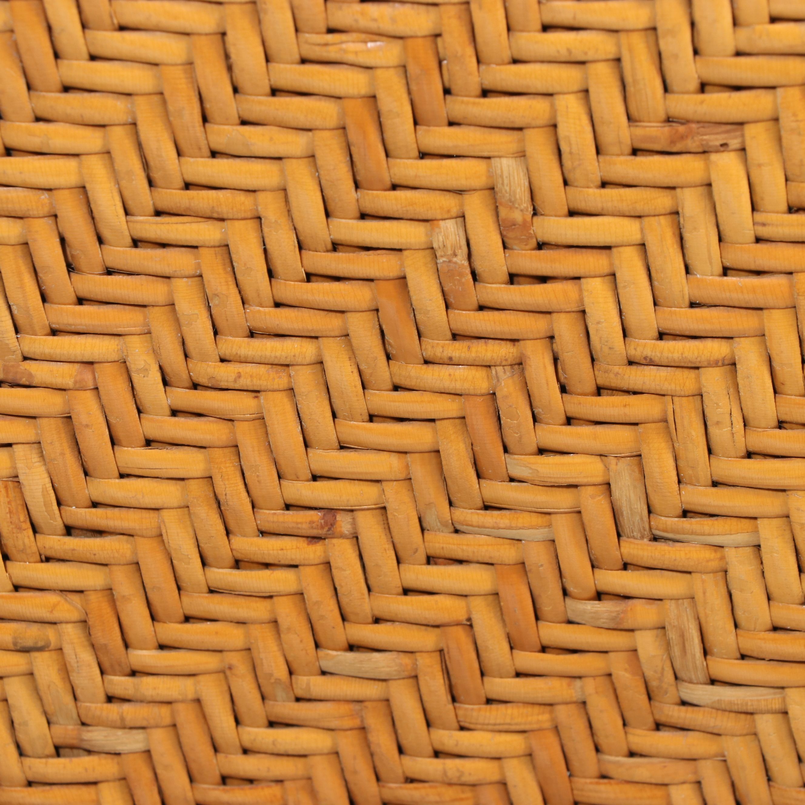 Victorian Wicker and Walnut Rocking Chair, 19th Century