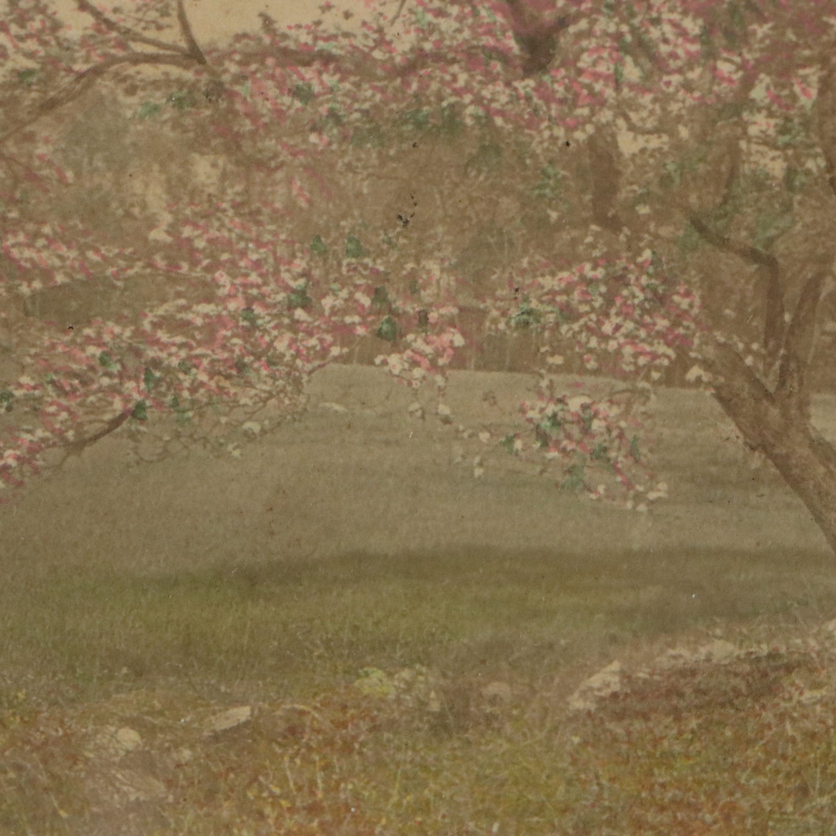 Wallace Nutting Hand-Colored Platinum Photograph "The World Beautiful"