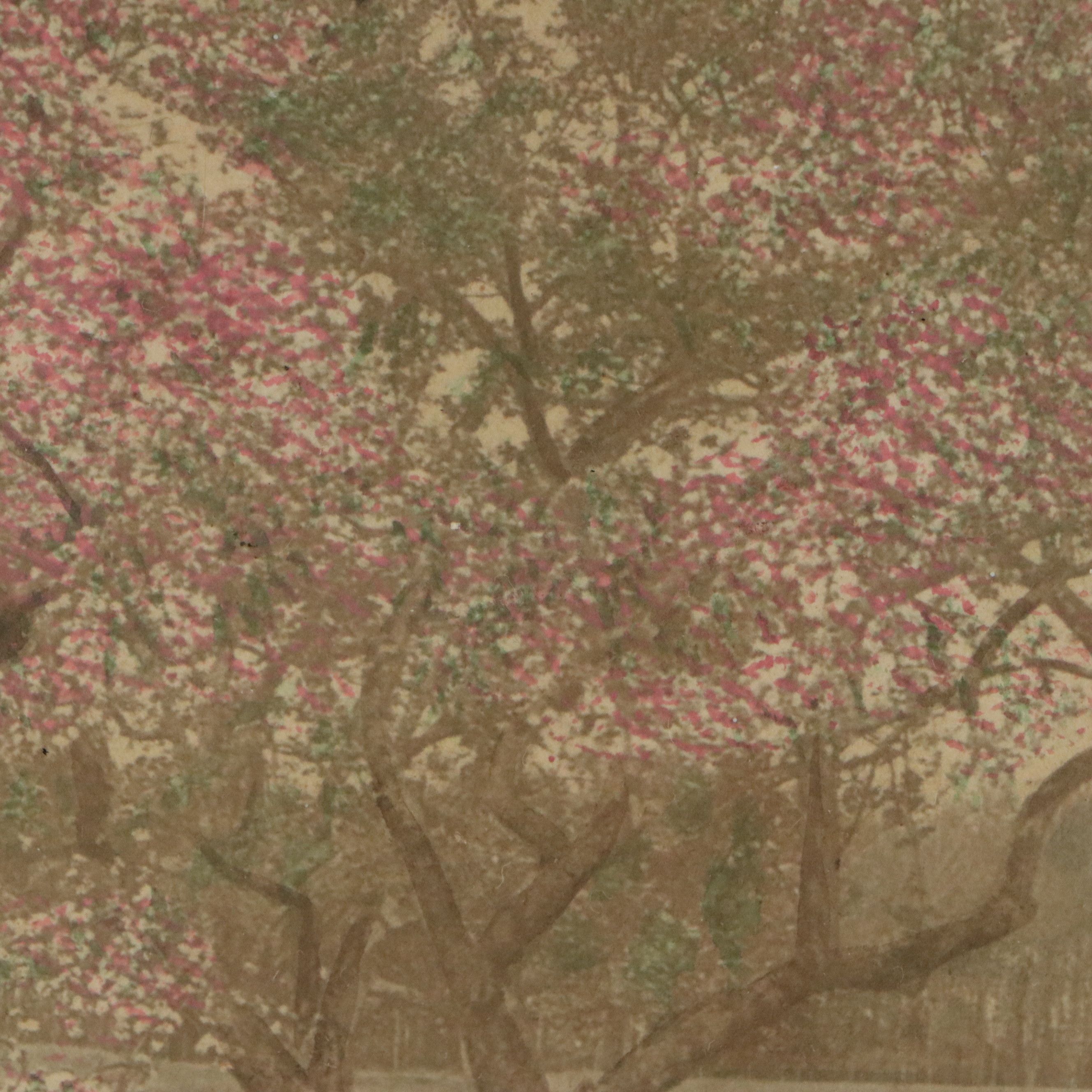 Wallace Nutting Hand-Colored Platinum Photograph "The World Beautiful"