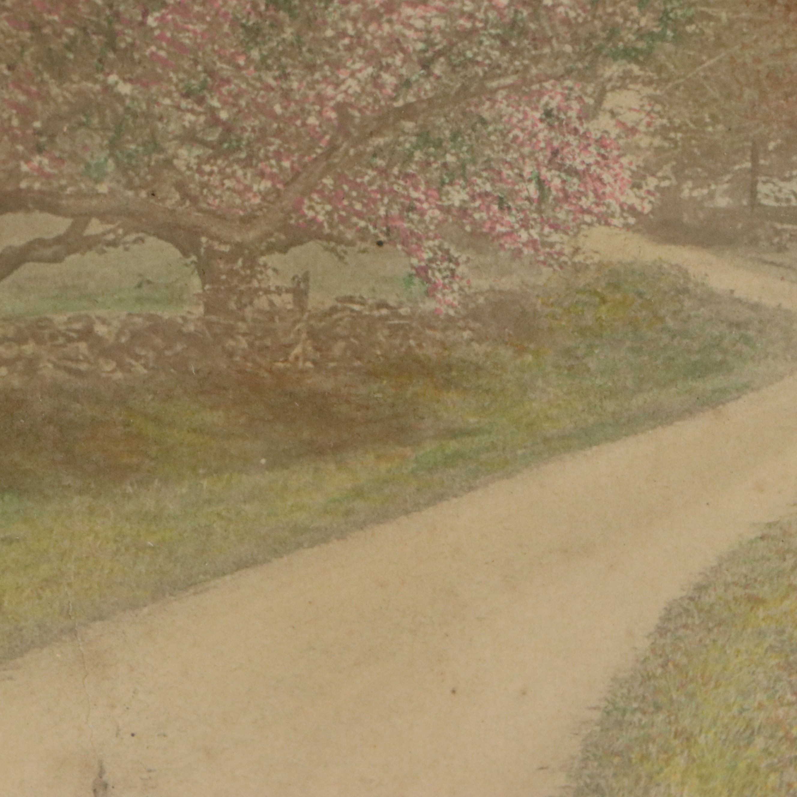 Wallace Nutting Hand-Colored Platinum Photograph "The World Beautiful"