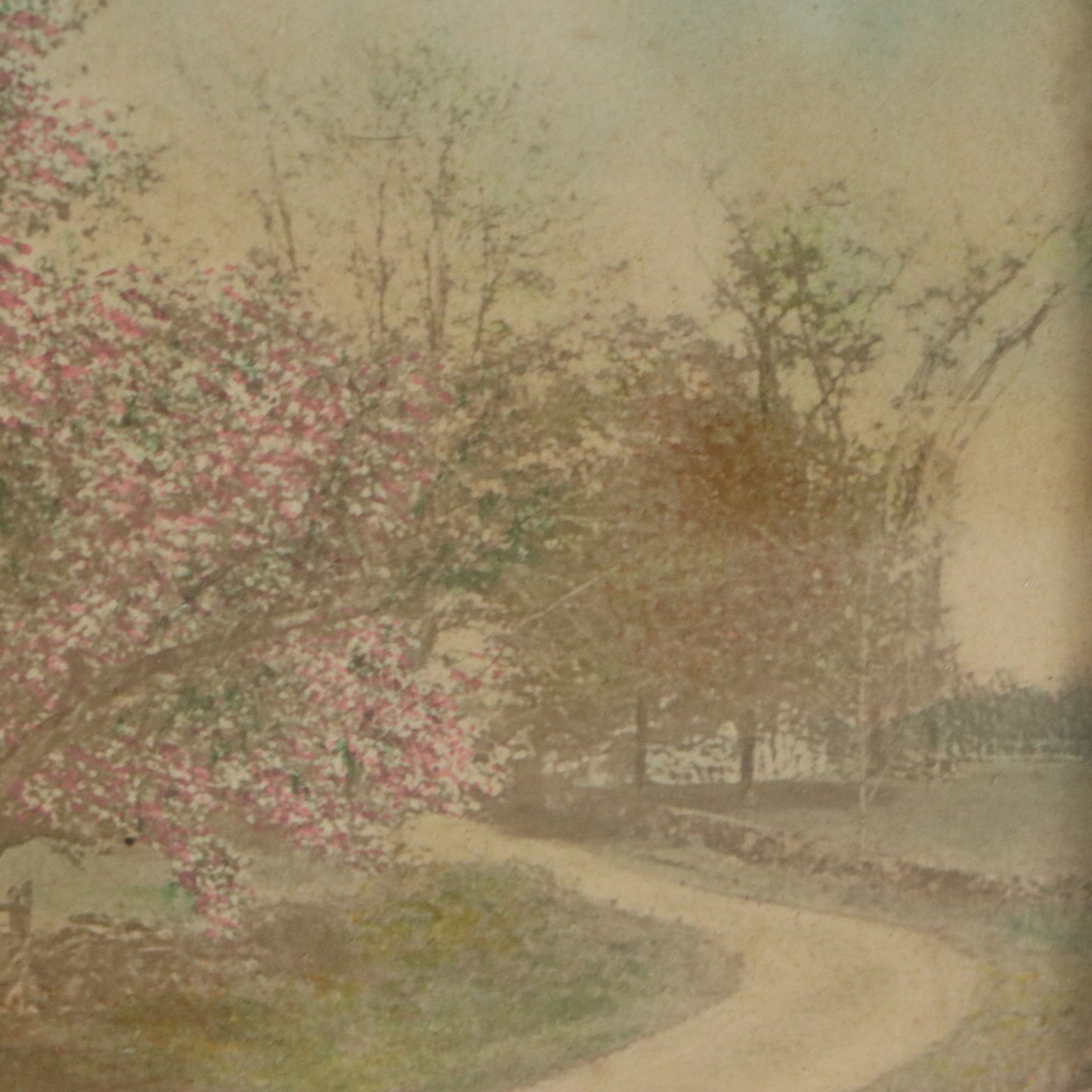 Wallace Nutting Hand-Colored Platinum Photograph "The World Beautiful"