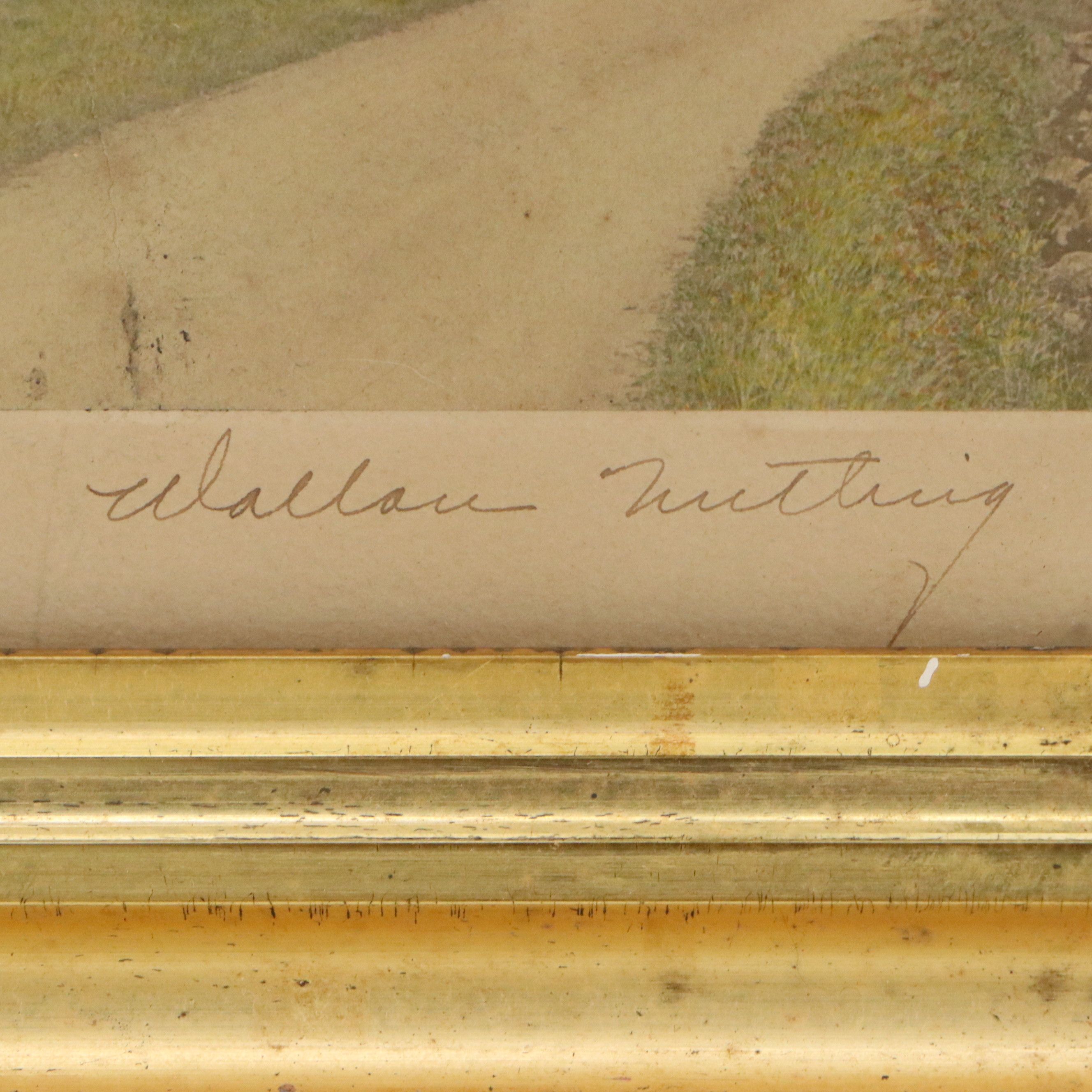 Wallace Nutting Hand-Colored Platinum Photograph "The World Beautiful"