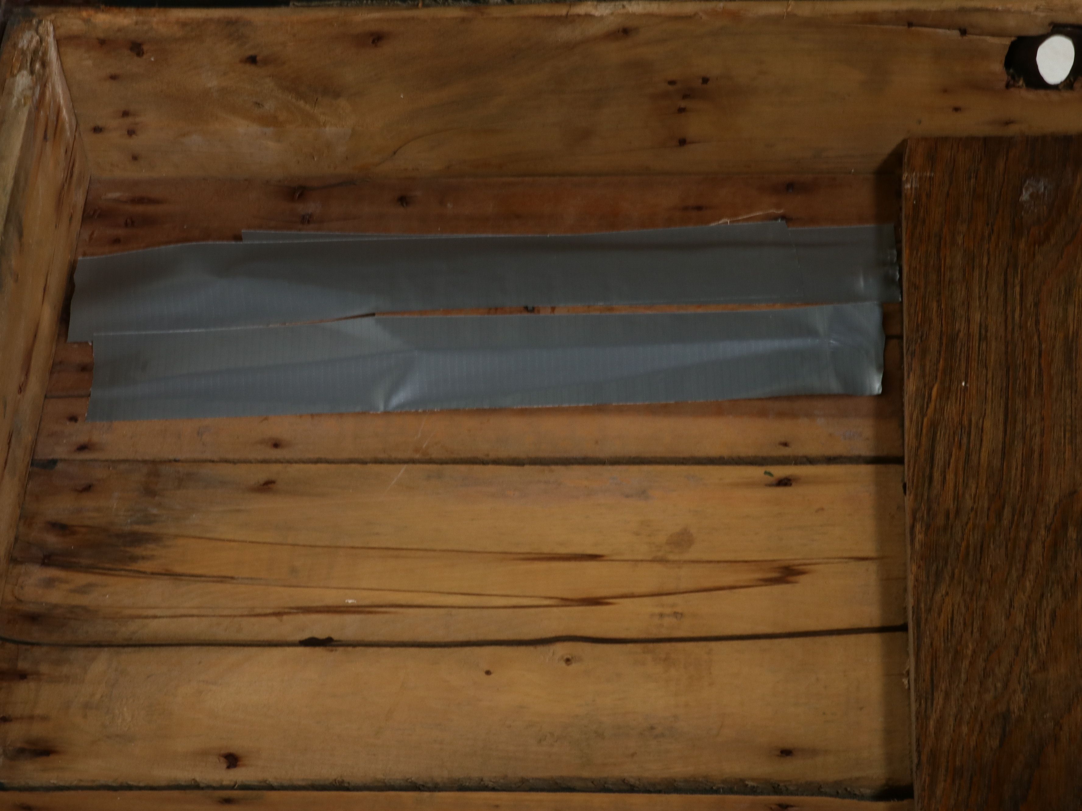 American Steamer Trunk with Slat-Top and Iron Hardware, Late 19th Century