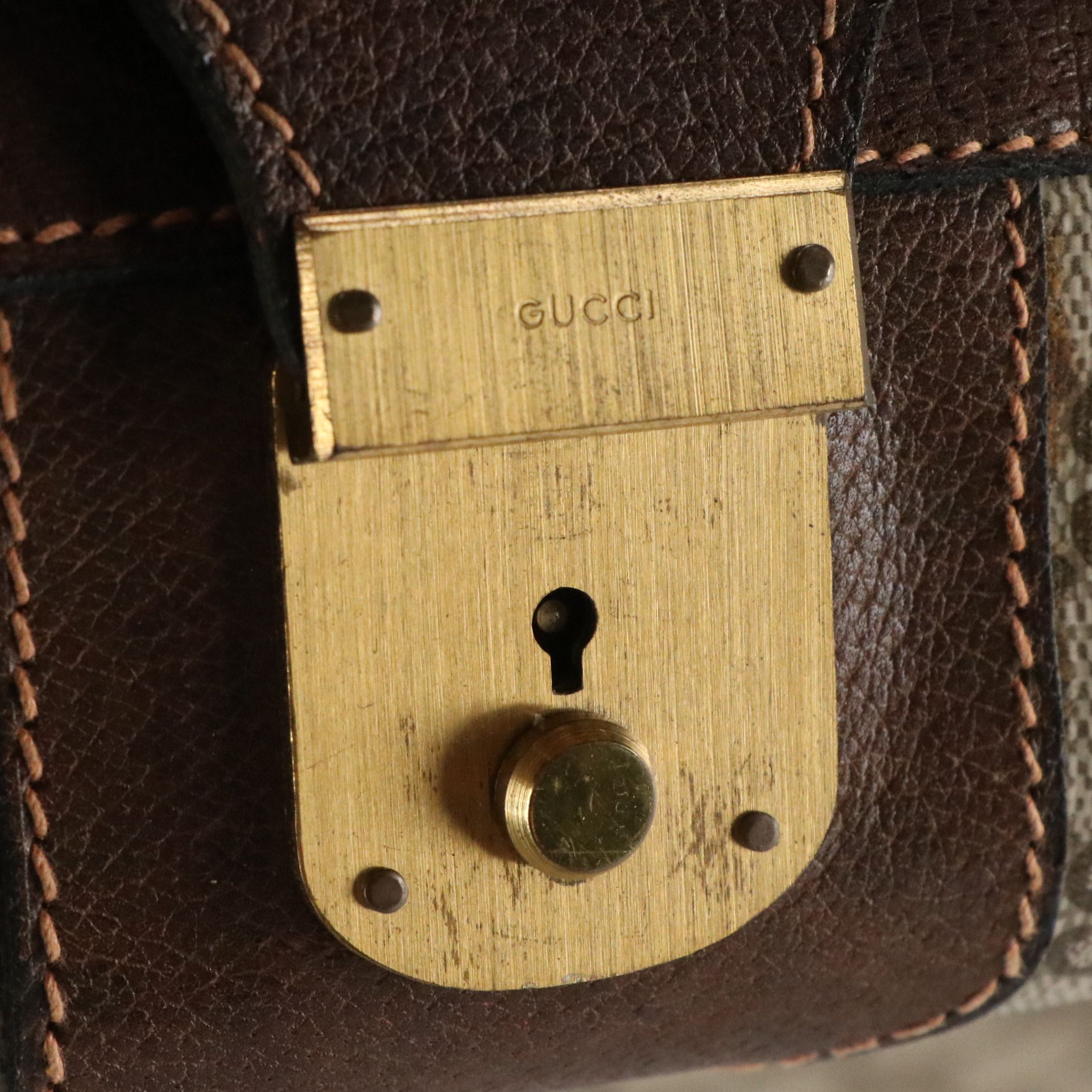 Gucci Web Stripe 29" Softside Suitcase in GG Supreme Canvas, 1960s