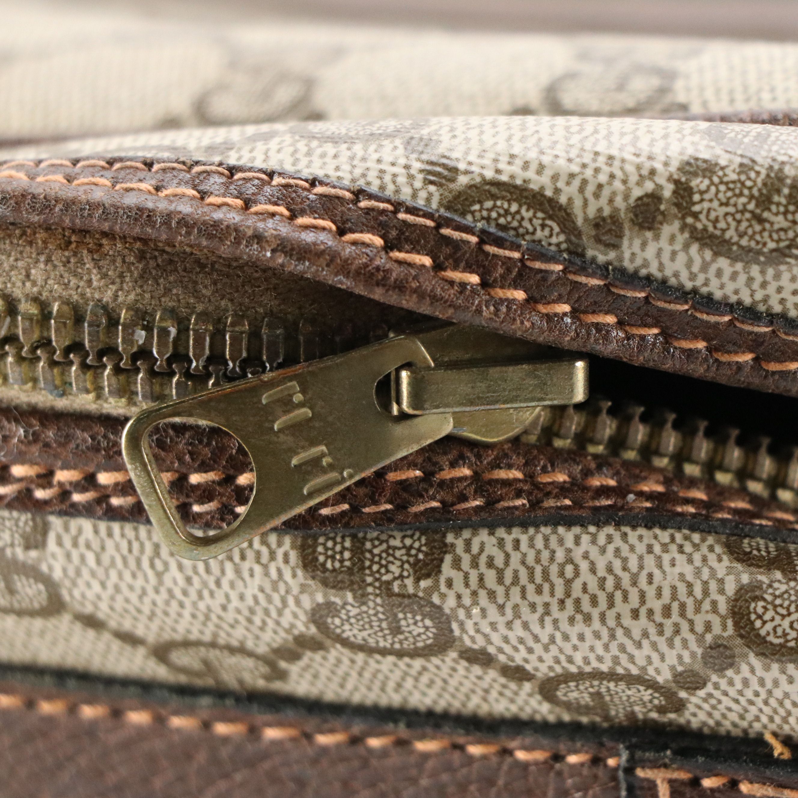 Gucci Web Stripe 29" Softside Suitcase in GG Supreme Canvas, 1960s