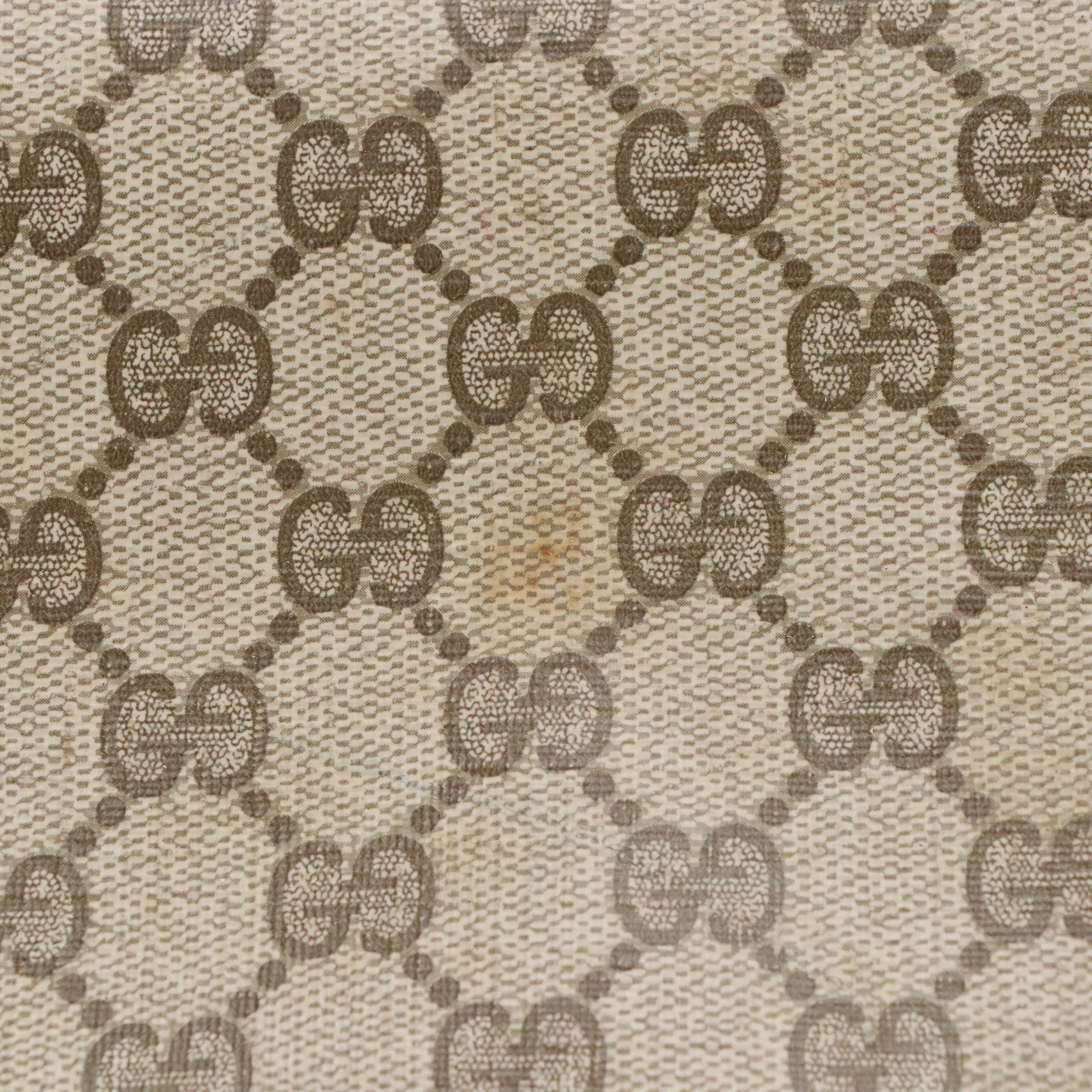 Gucci Web Stripe 29" Softside Suitcase in GG Supreme Canvas, 1960s