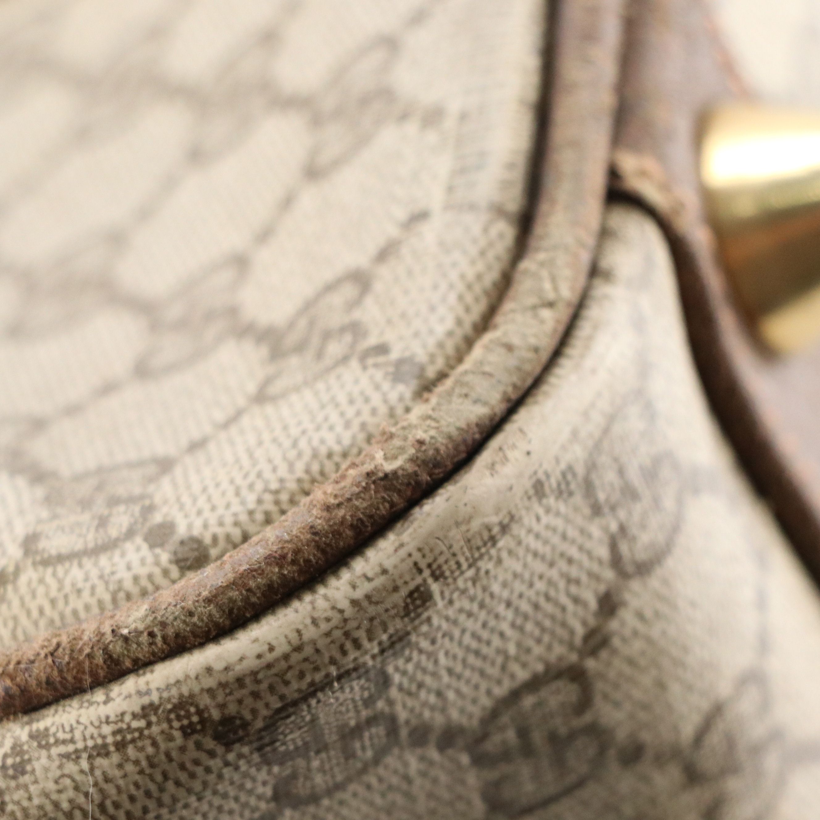 Gucci Web Stripe 29" Softside Suitcase in GG Supreme Canvas, 1960s