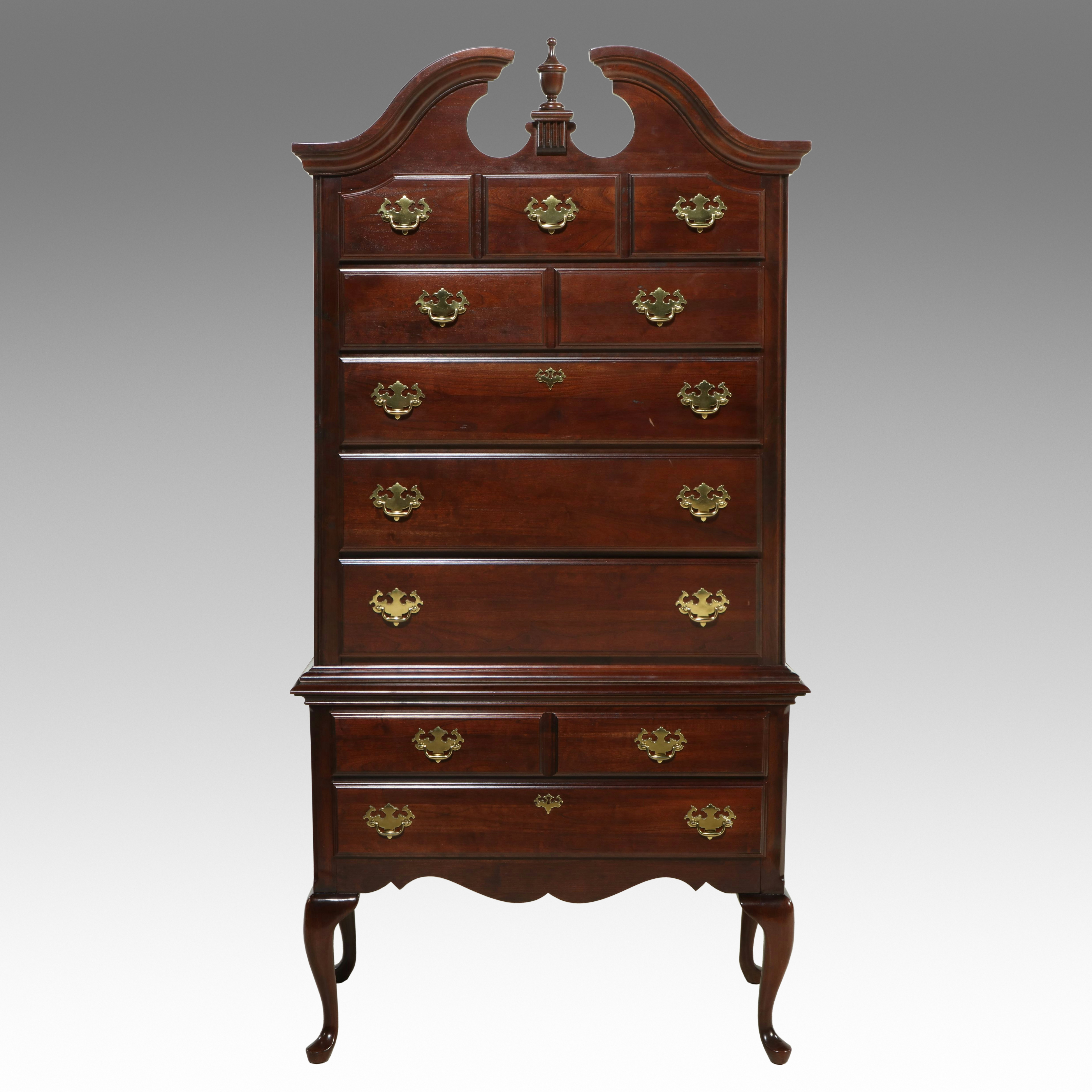 Kincaid Furniture Queen Anne Style Mahogany Highboy