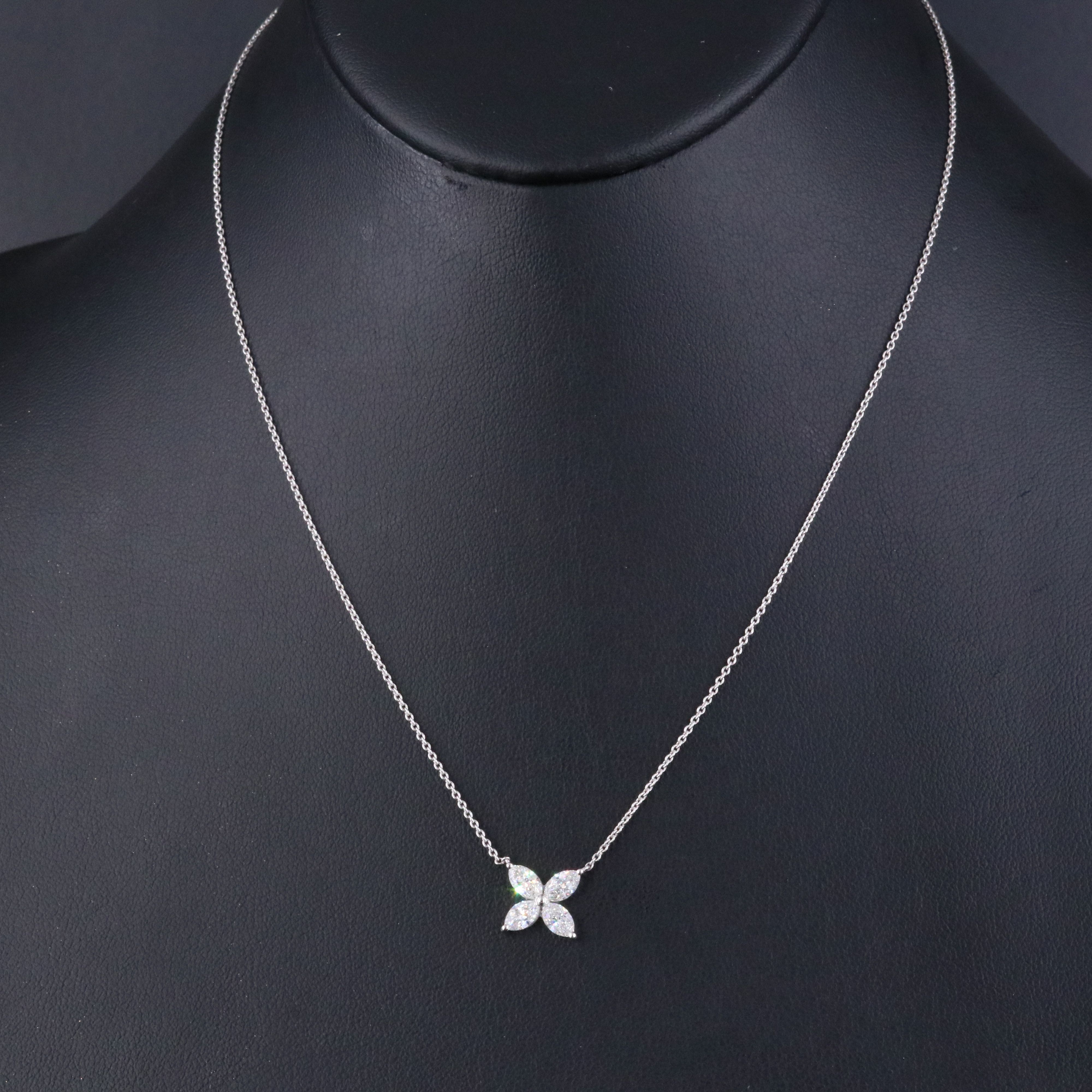 Platinum 0.99 CTW Diamond Necklace