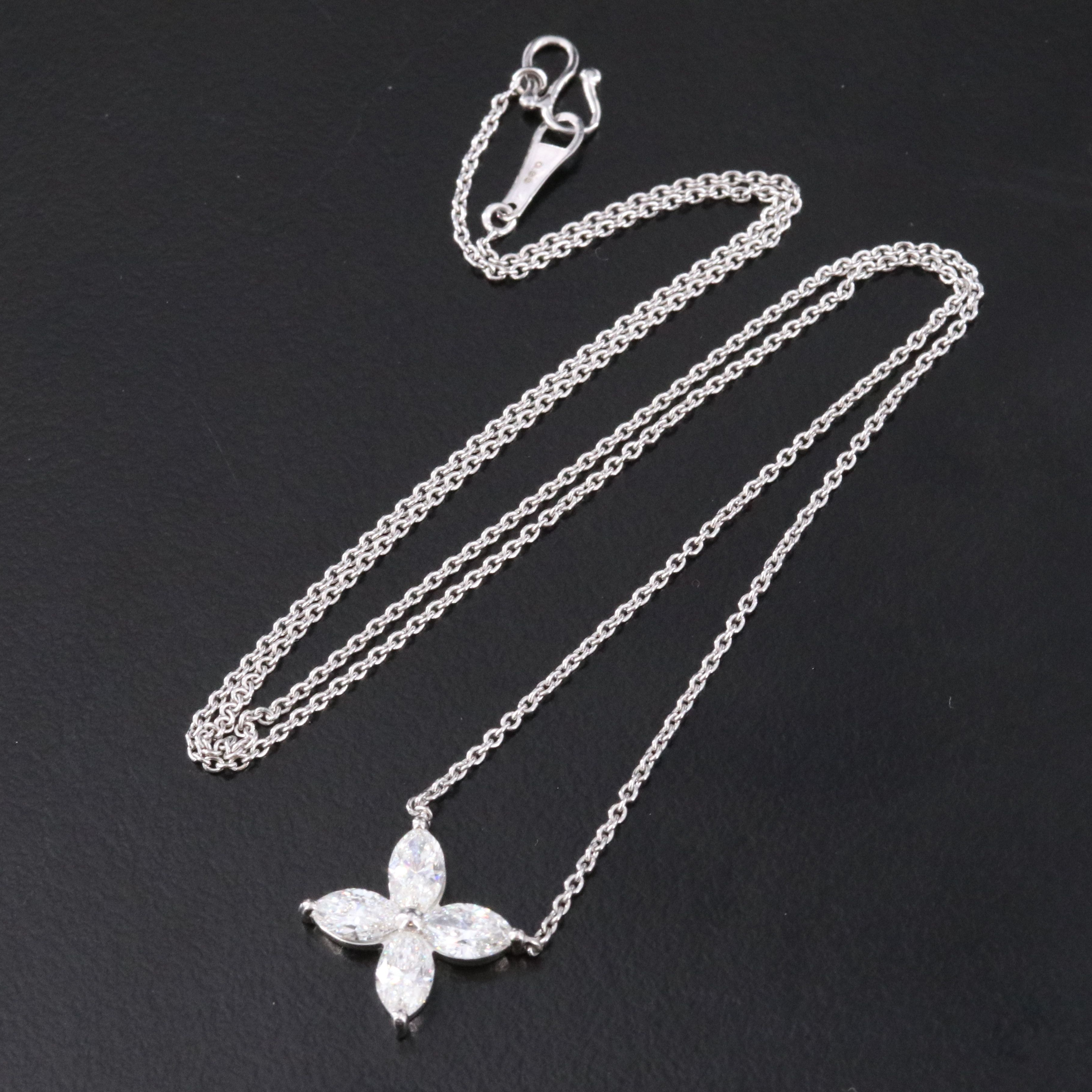 Platinum 0.99 CTW Diamond Necklace