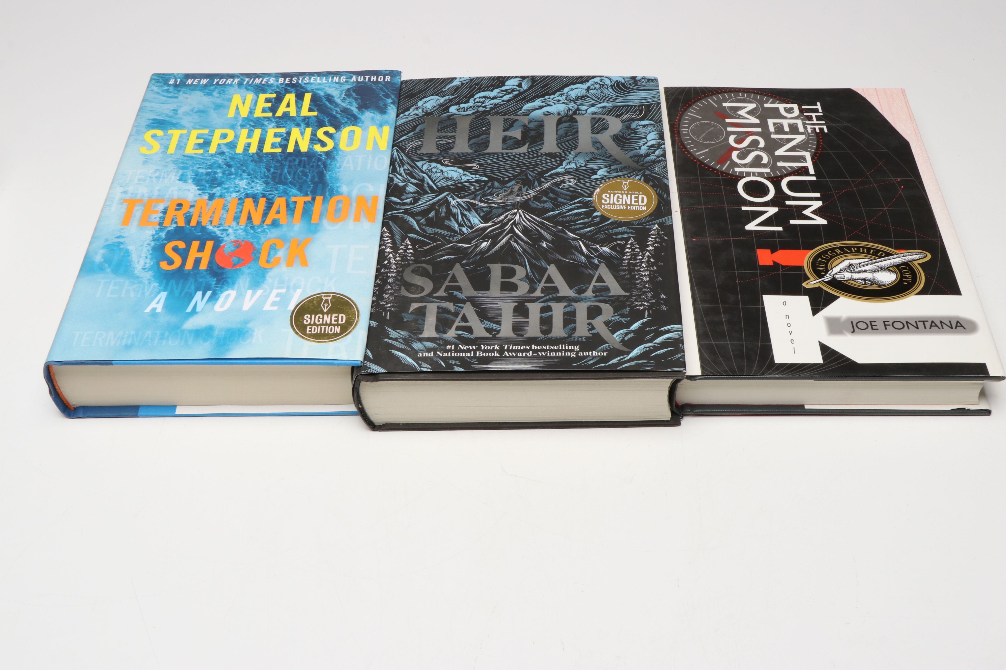 Signed First Edition "Termination Shock" by Neal Stephenson and More Books