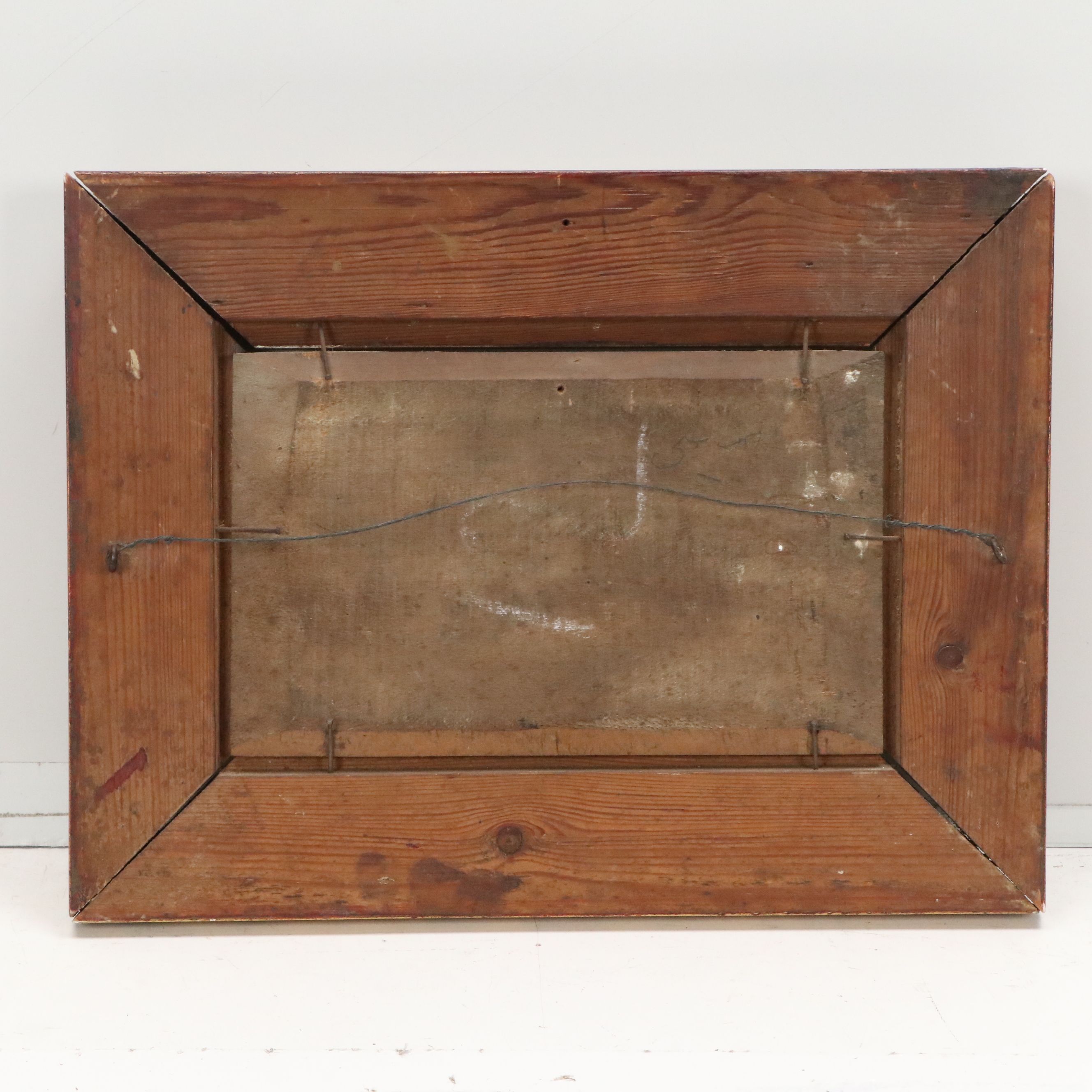 Coastal Landscape Oil Painting of Ships in Sunset Scene