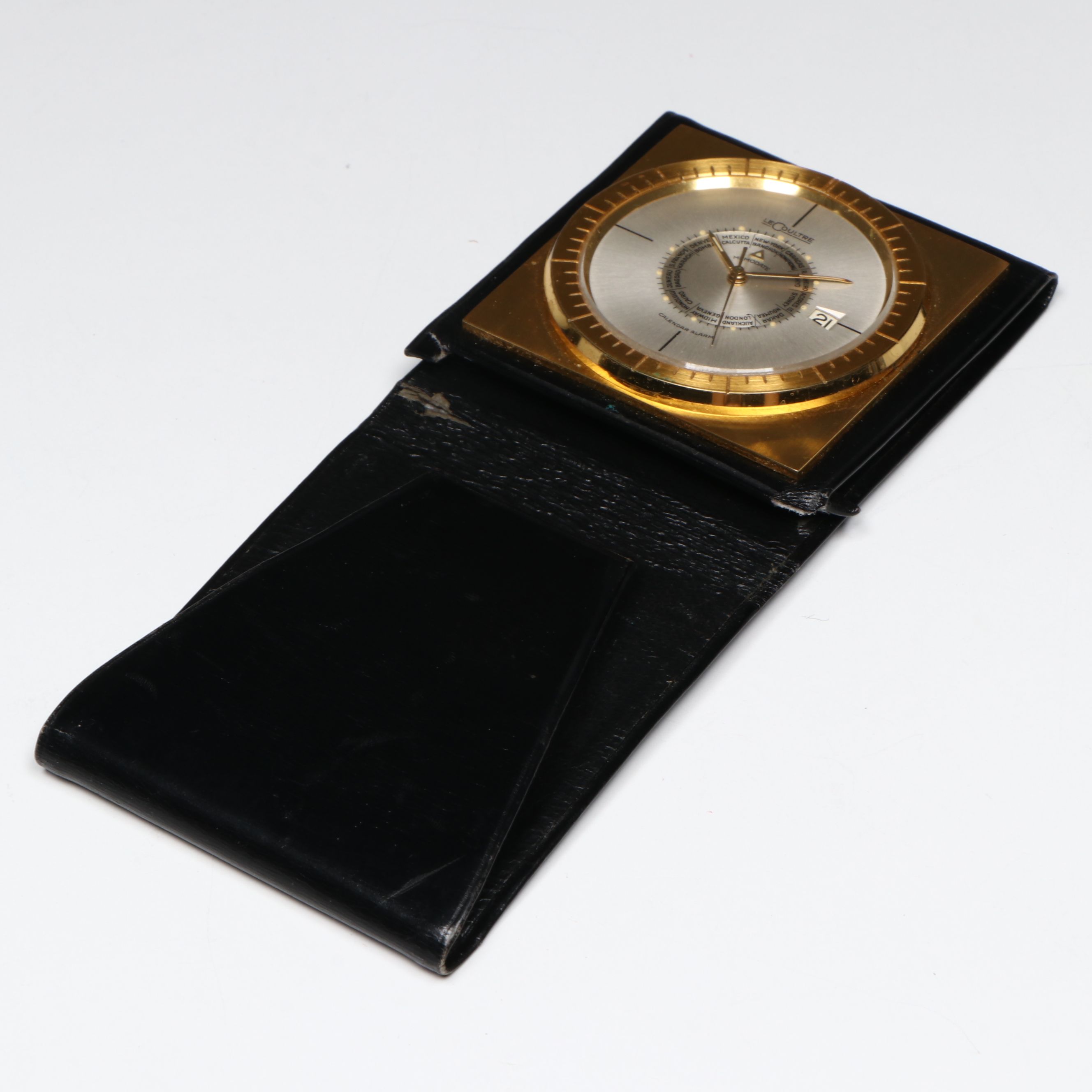 Jaeger-LeCoultre Gold Plate Travel Alarm Clock