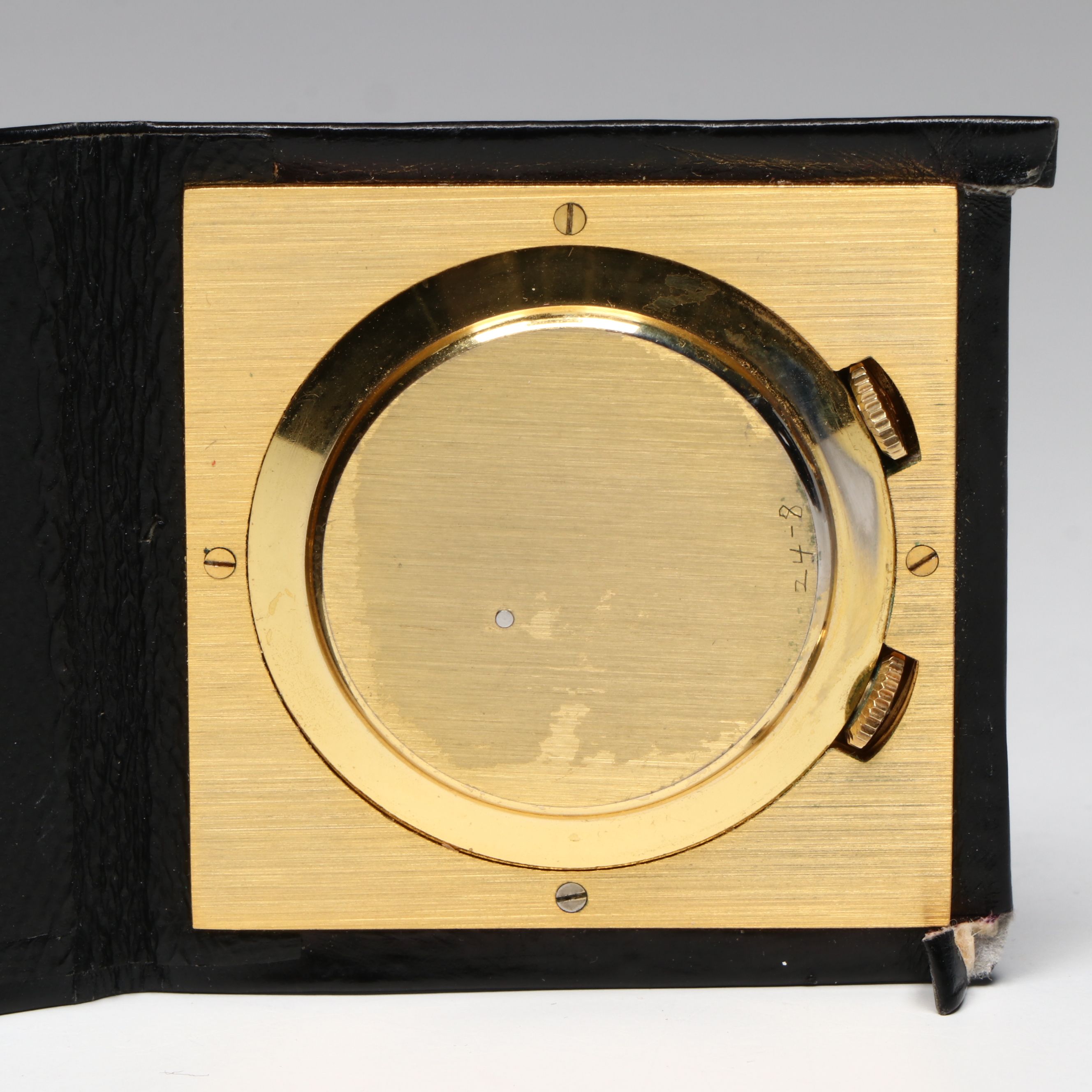 Jaeger-LeCoultre Gold Plate Travel Alarm Clock
