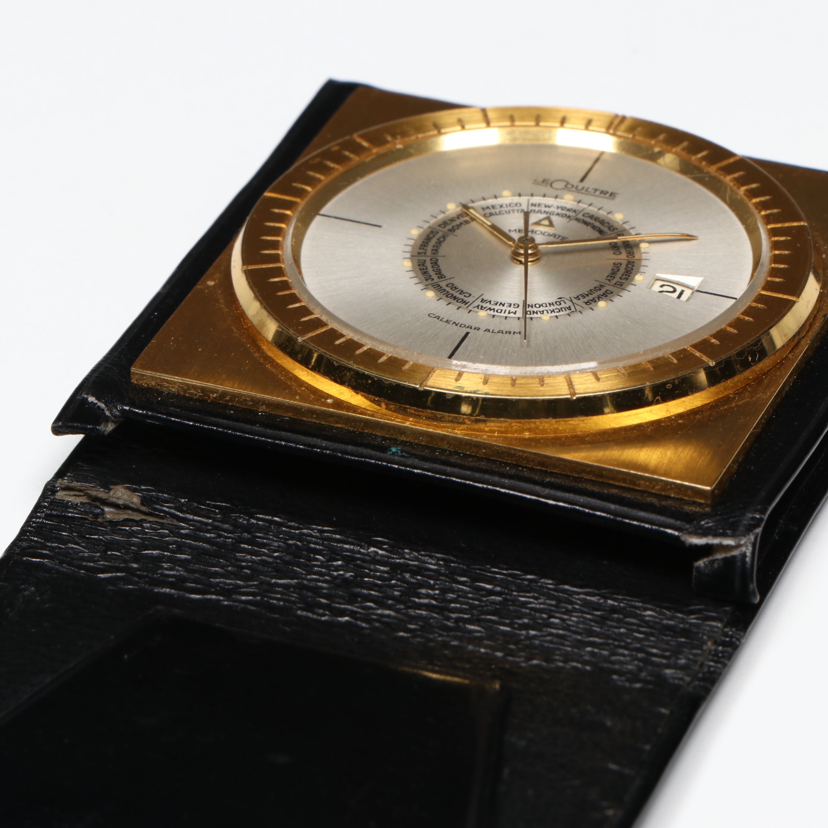 Jaeger-LeCoultre Gold Plate Travel Alarm Clock