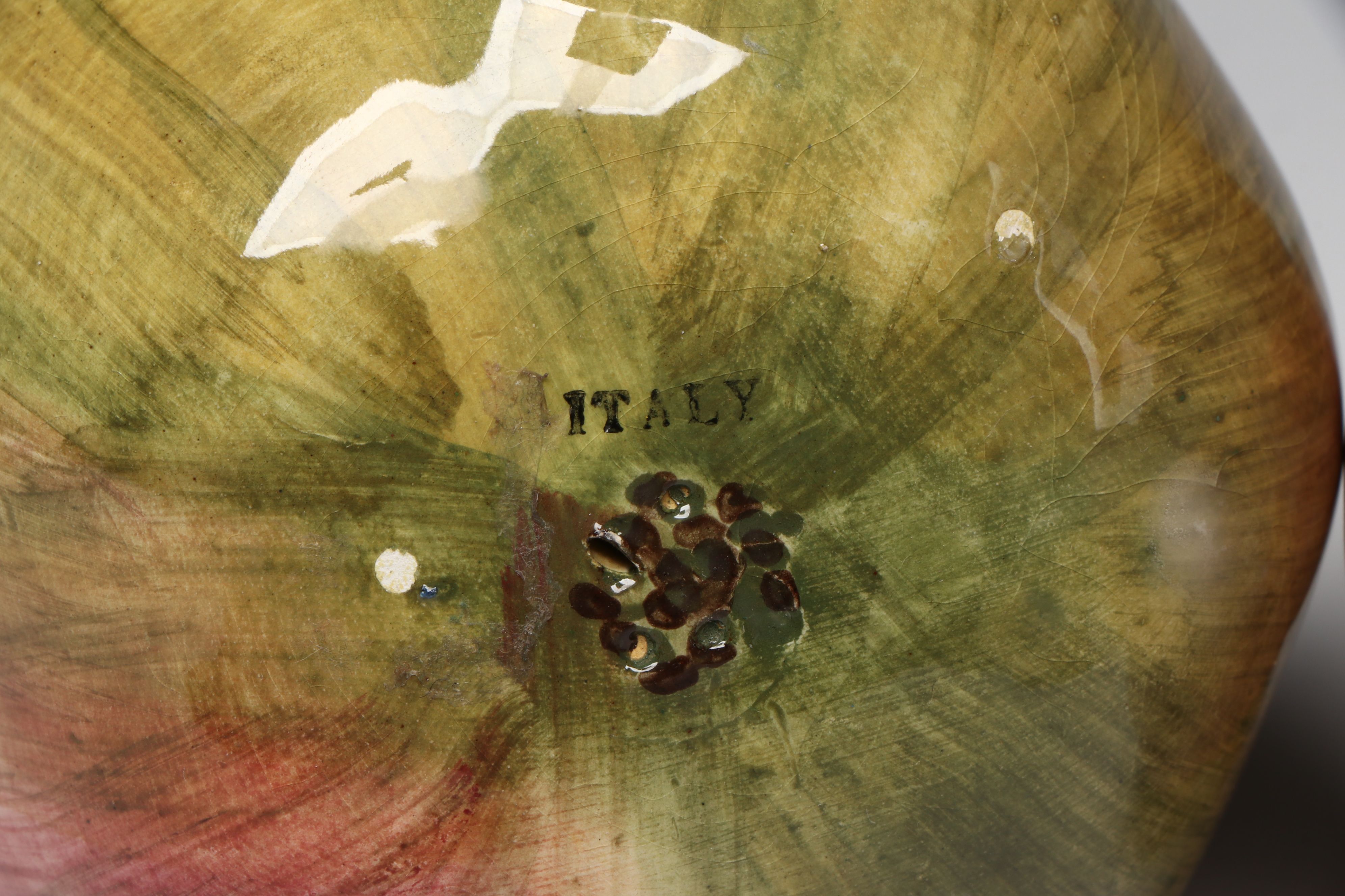 Handmade Italian Ceramic Fruit Sculptures