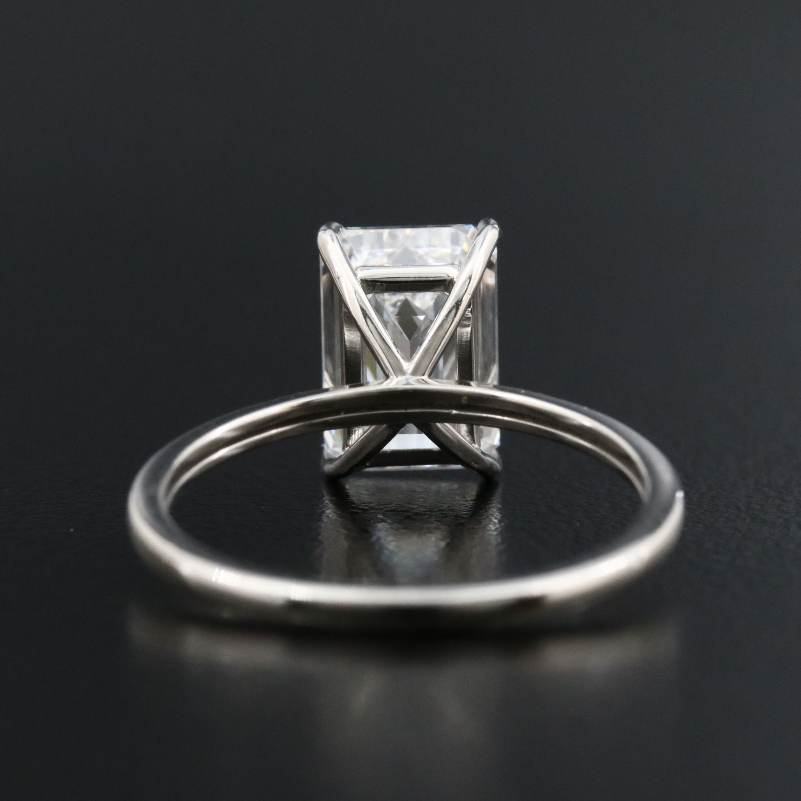 Platinum 2.88 CT Lab Grown Diamond Solitaire Ring