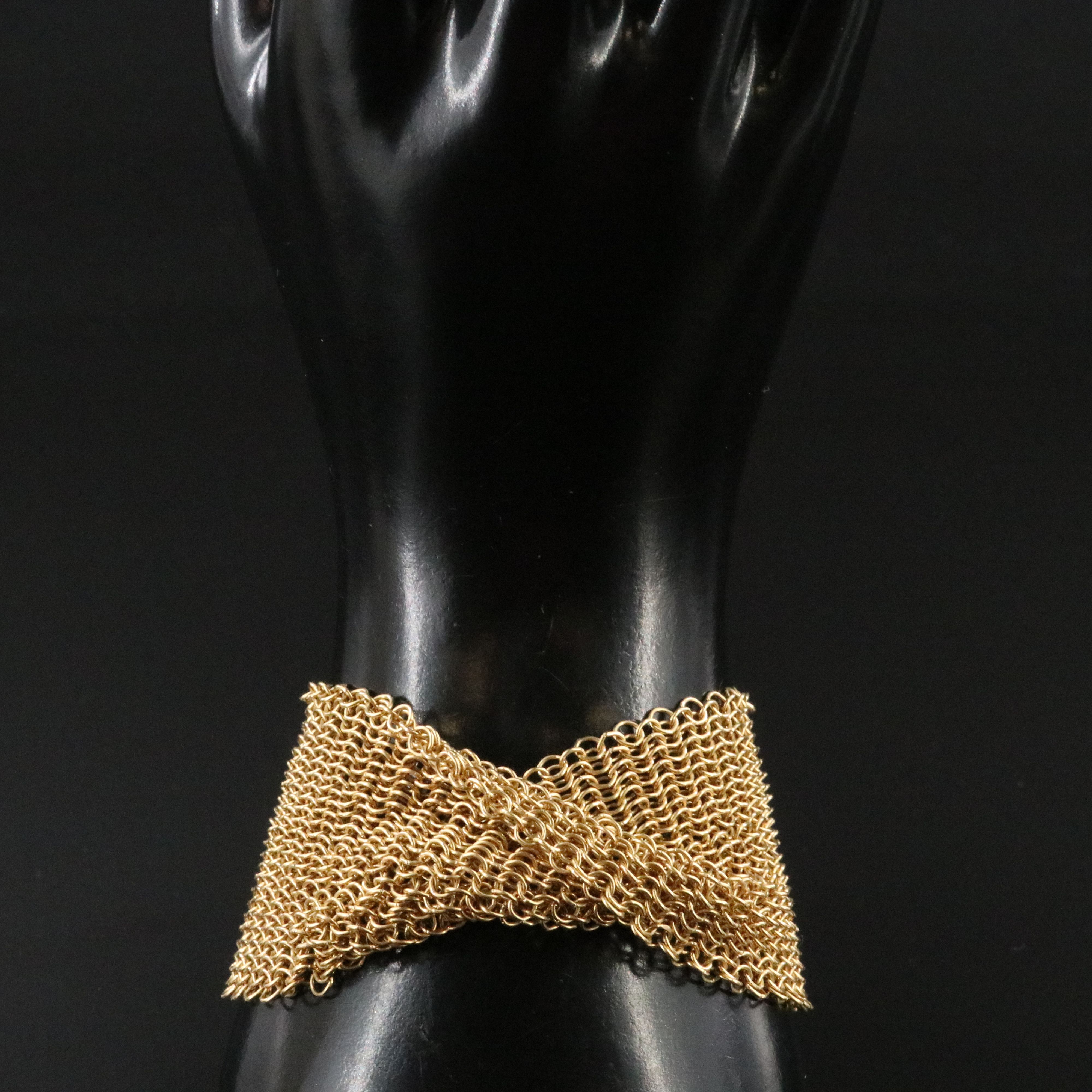 Elsa Peretti for Tiffany & Co. 18K Mesh Bracelet