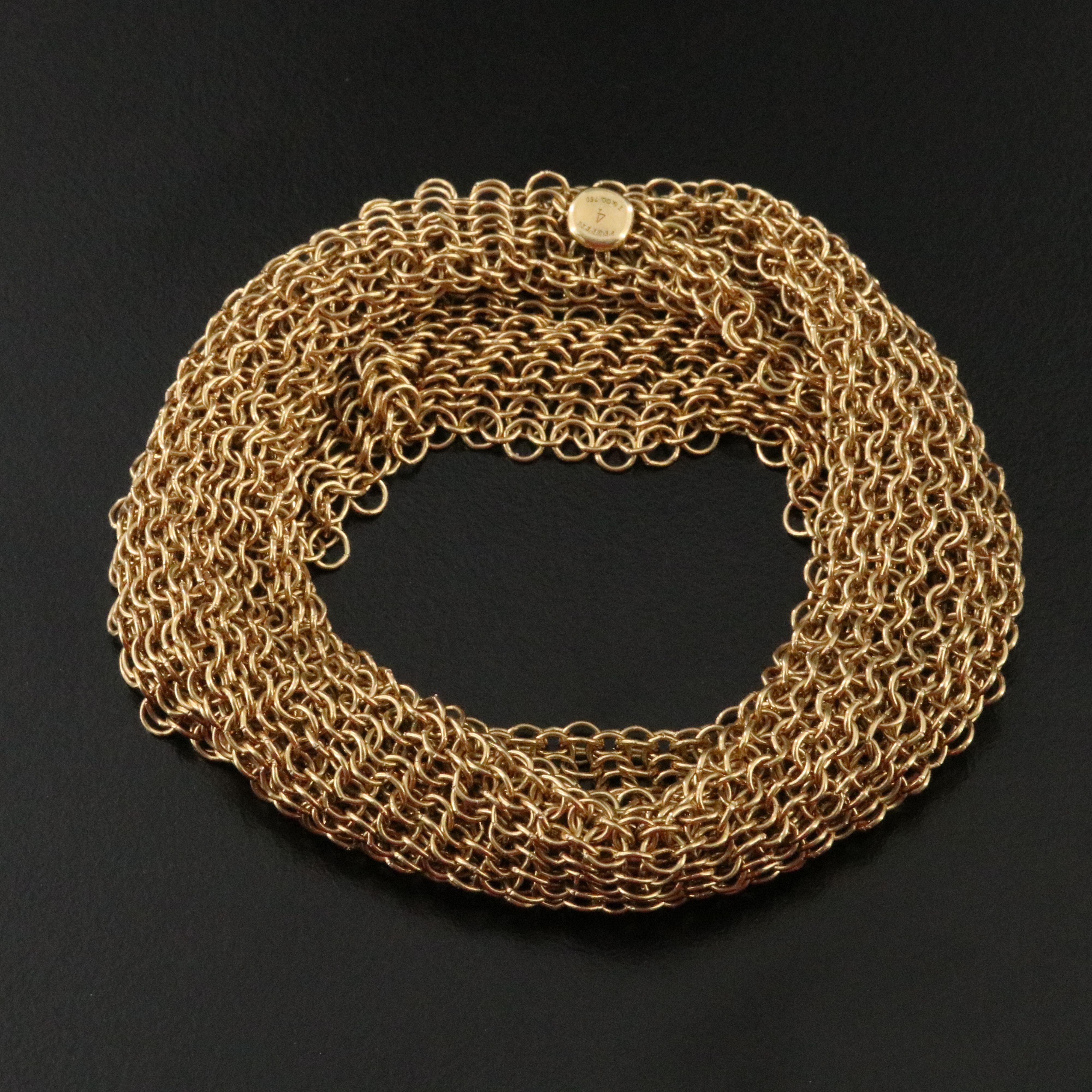 Elsa Peretti for Tiffany & Co. 18K Mesh Bracelet