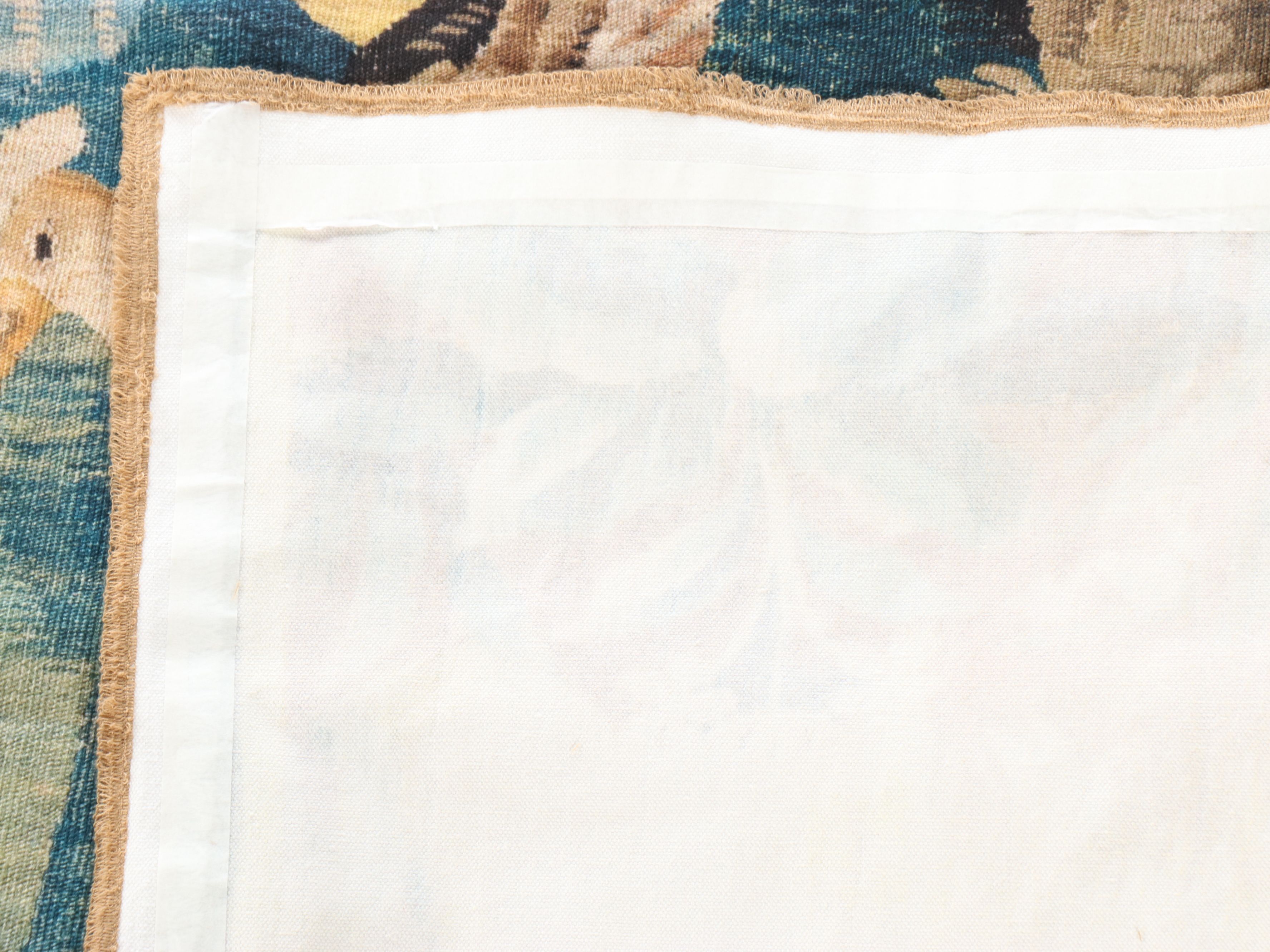 Contemporary French Verdure Aubusson Genre Scene Tapestry