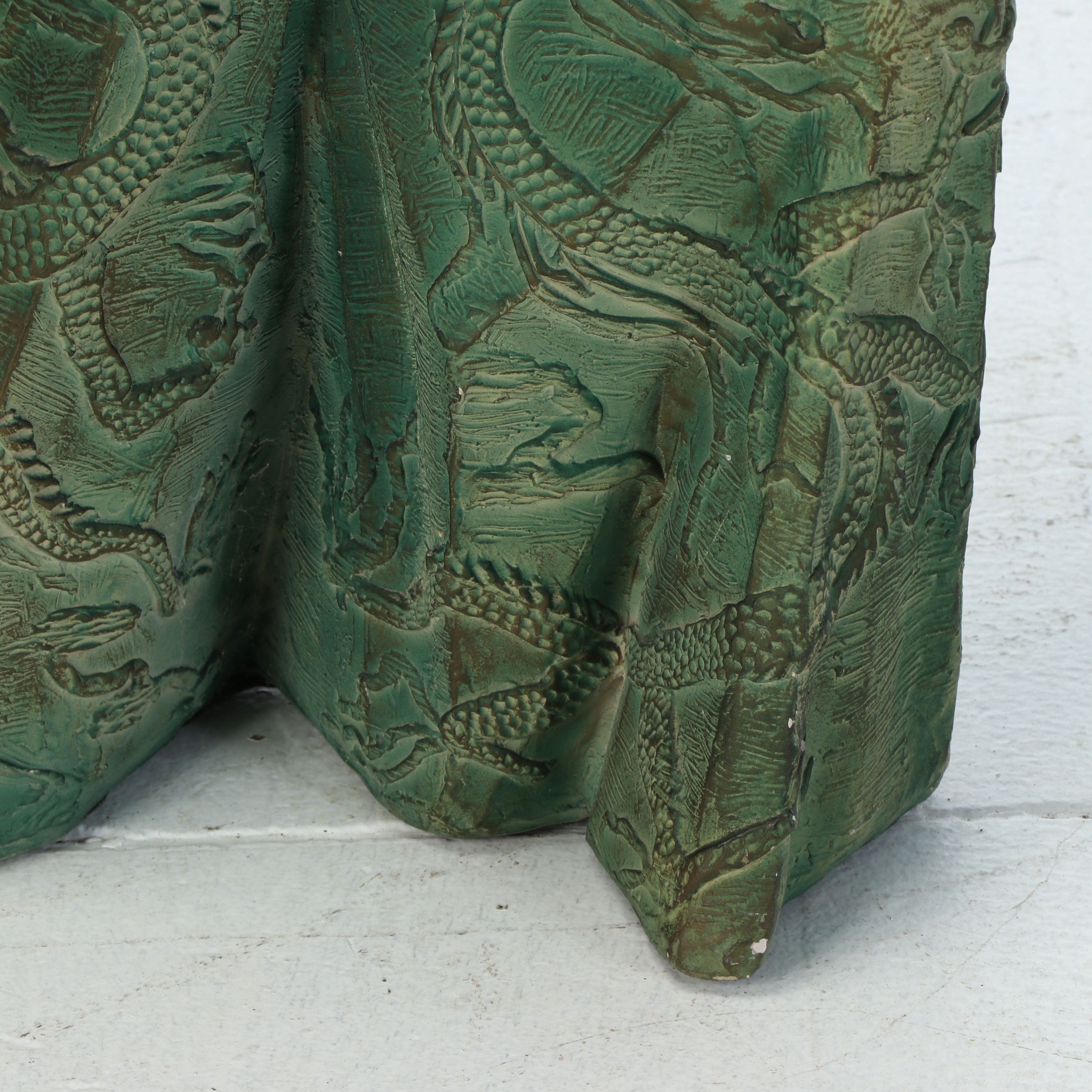 After Yashima Gakutei Austin Productions Plaster Statue of Samurai, 1989