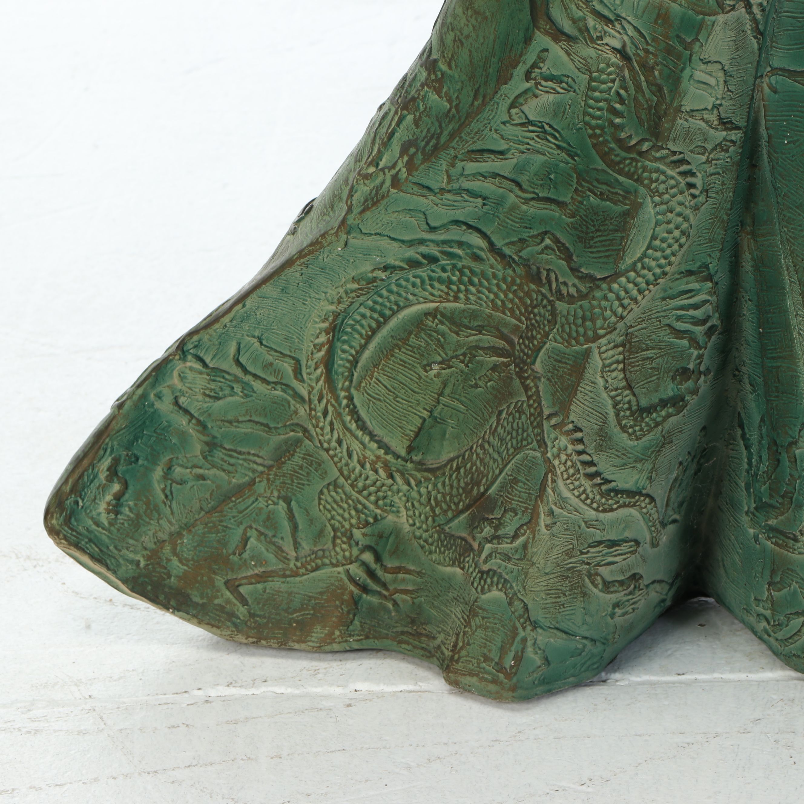 After Yashima Gakutei Austin Productions Plaster Statue of Samurai, 1989