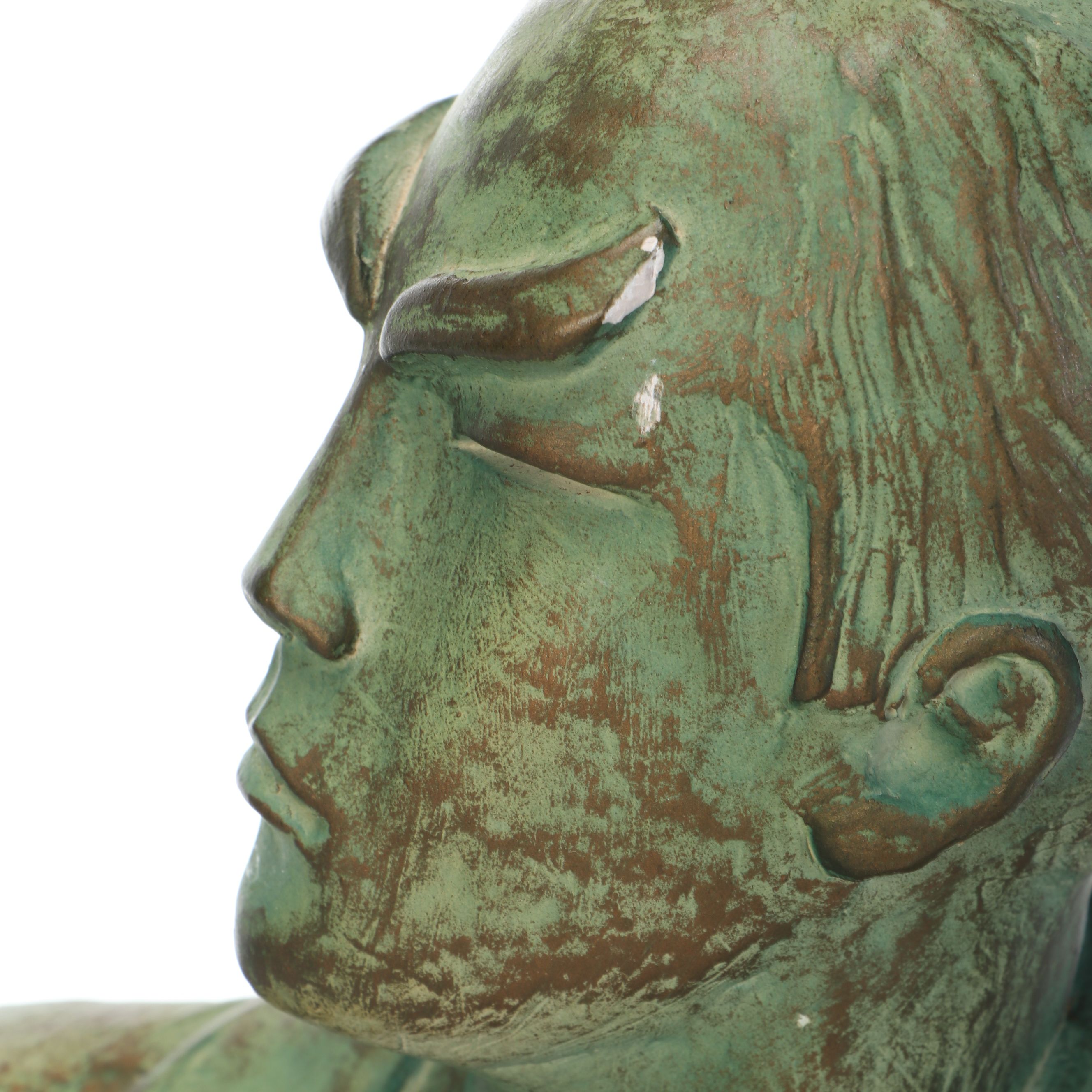 After Yashima Gakutei Austin Productions Plaster Statue of Samurai, 1989