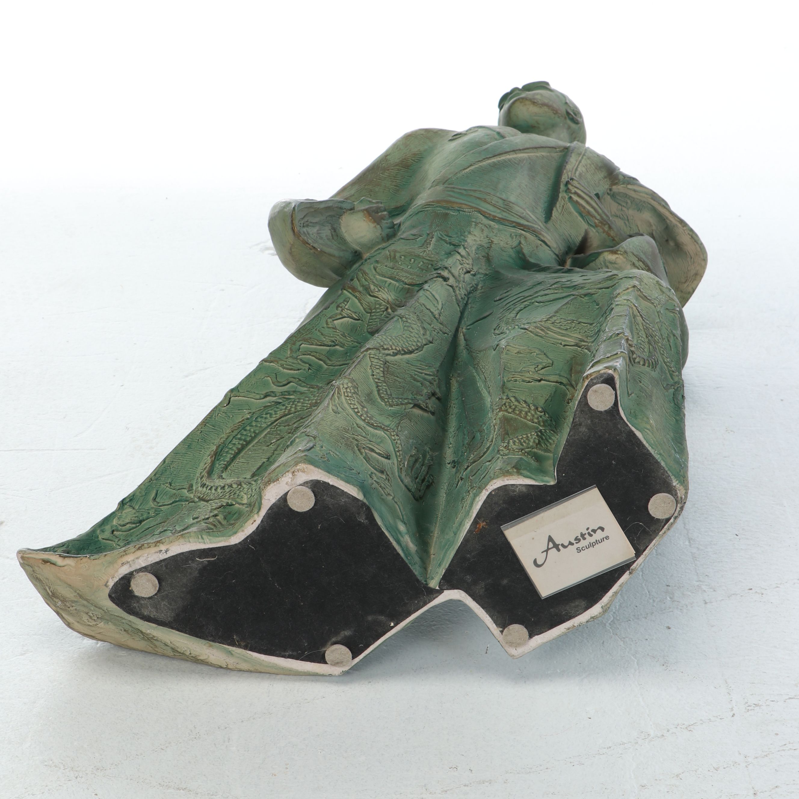 After Yashima Gakutei Austin Productions Plaster Statue of Samurai, 1989