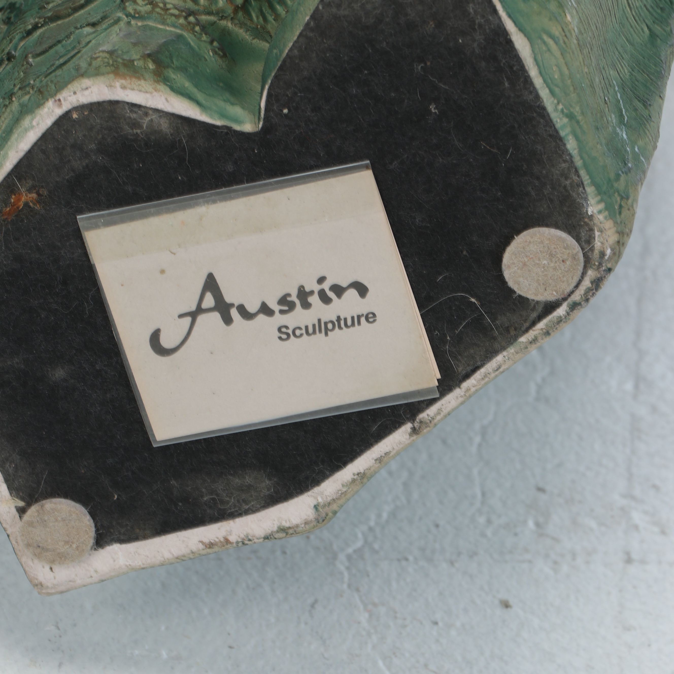 After Yashima Gakutei Austin Productions Plaster Statue of Samurai, 1989